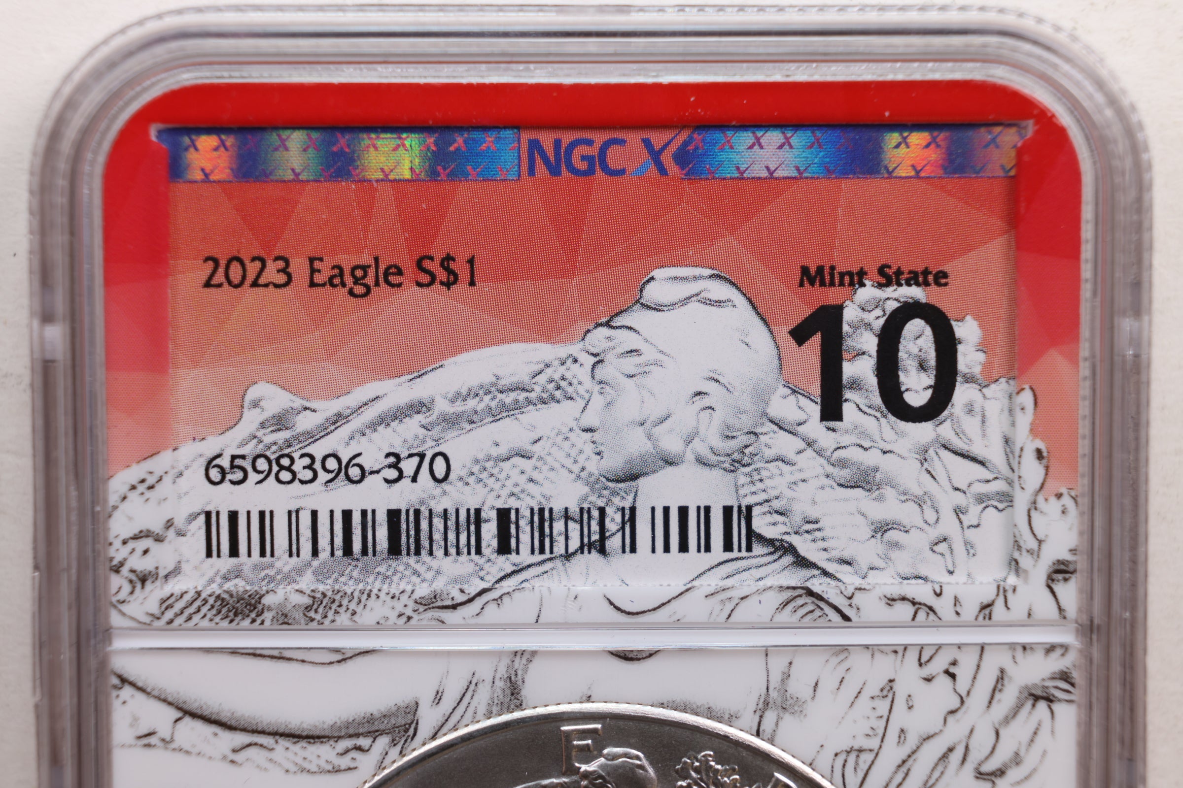 2023 American Silver Eagle, NGC New Generation MS-10, Store #AE0182