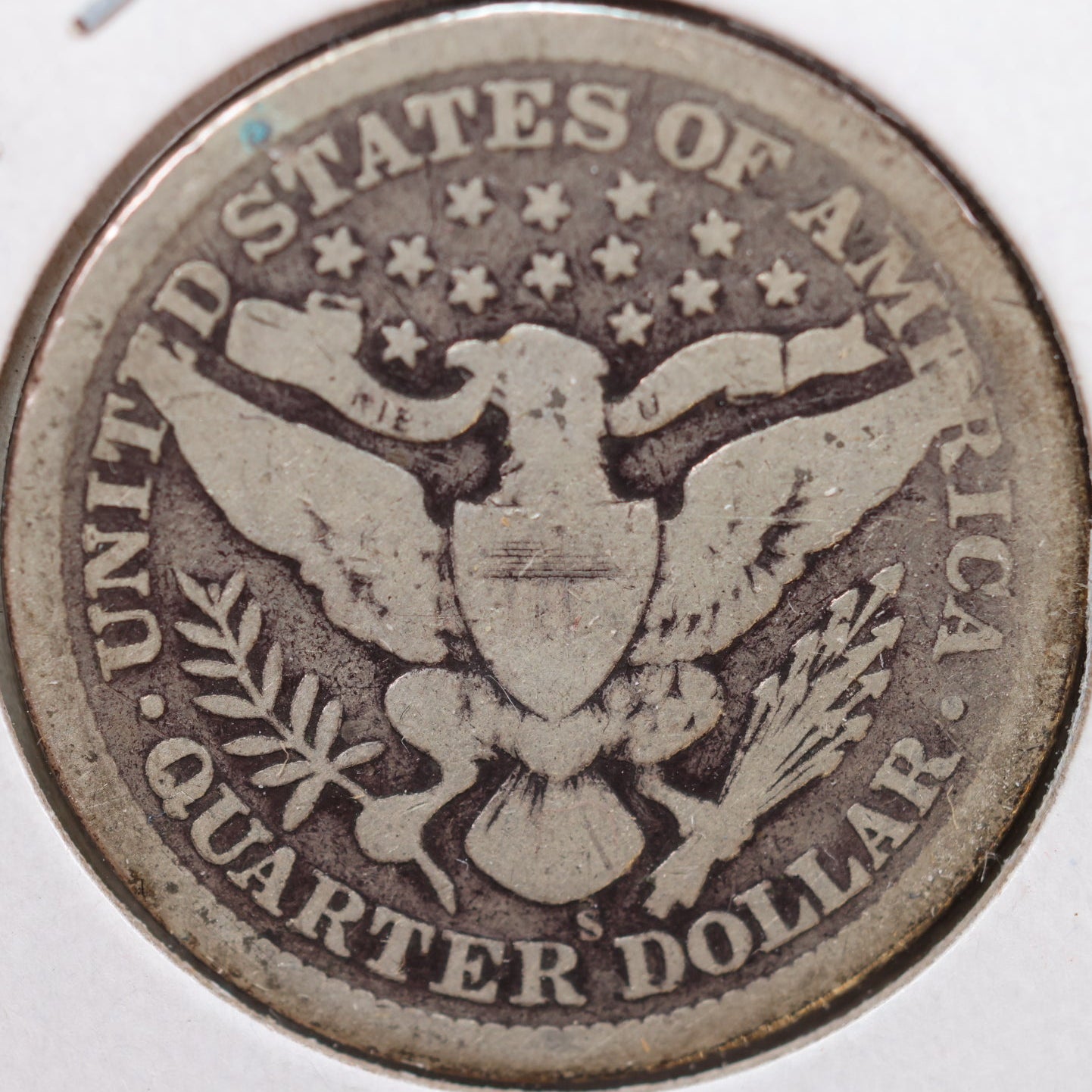 1898-S Barber Silver Quarter, Good Circulated Coin, Store #QR850