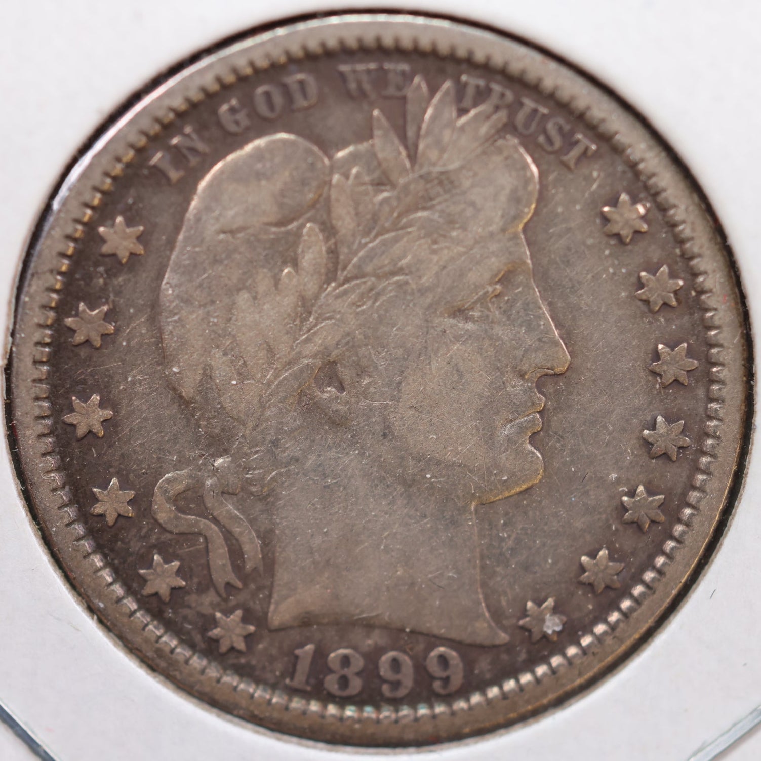 1899 Barber Quarter, Fine Circulated Coin, Store #QR852