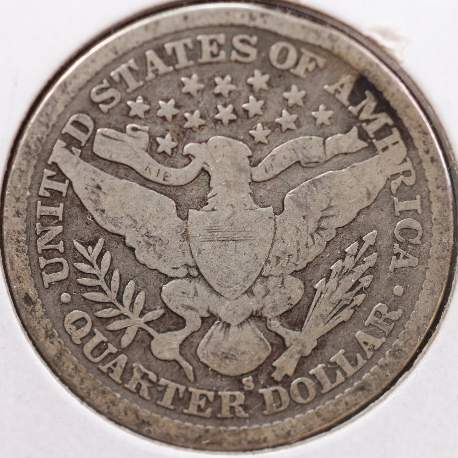 1900-S Barber Quarter, About Good+ Circulated Coin, Store #QR862