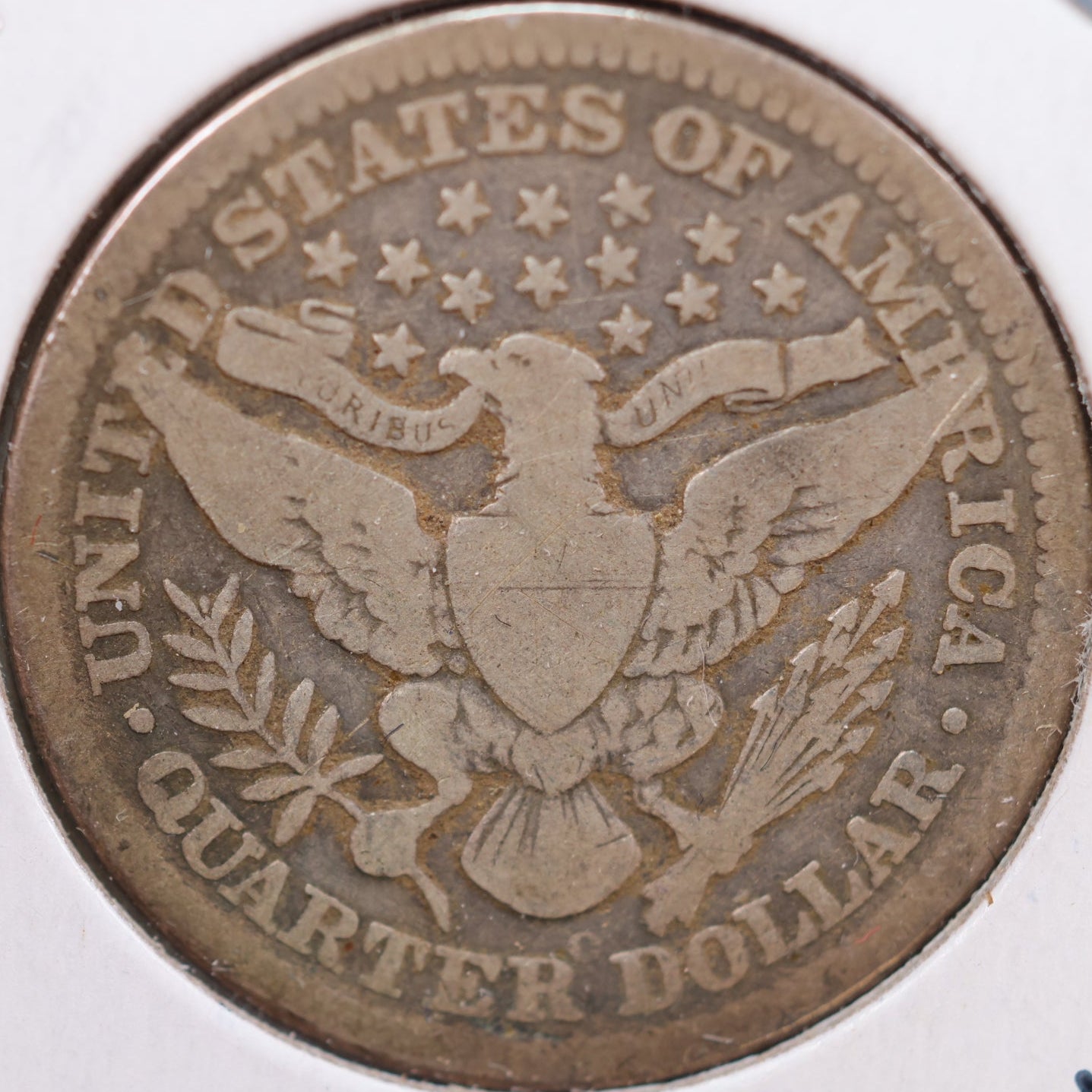 1901-O Barber Silver Quarter, Very Good Circulated Coin, Store #QR866