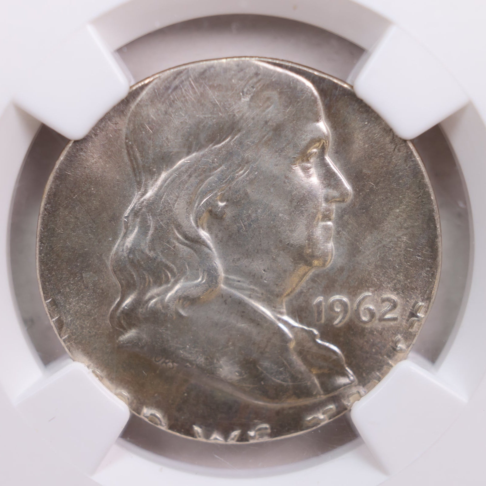 1962-D Mint Error, 'Franklin Struck on Silver Quarter', NGC MS62, Store #GHR088.