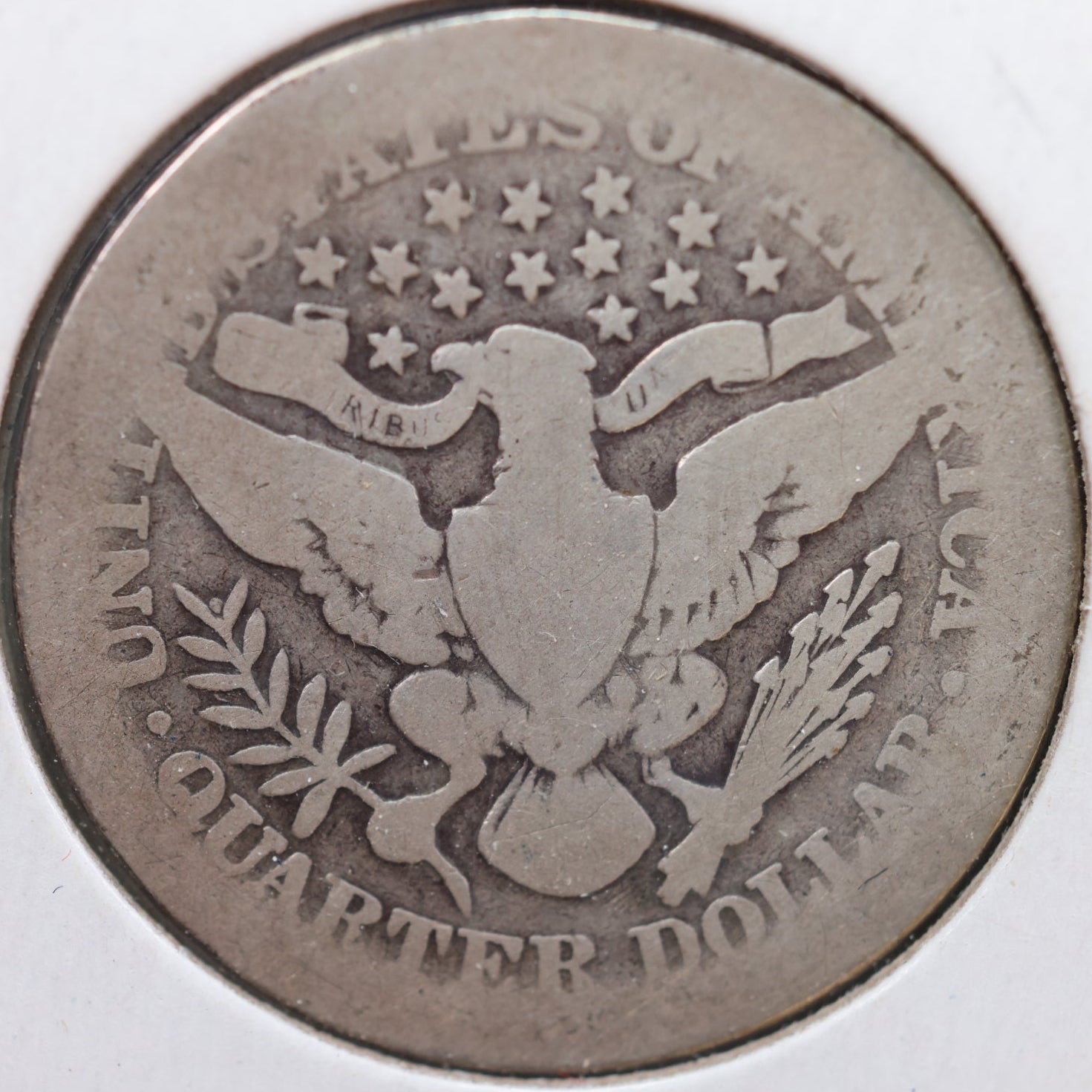 1904 Barber Quarter, About Good Circulated Coin, Store #QR881