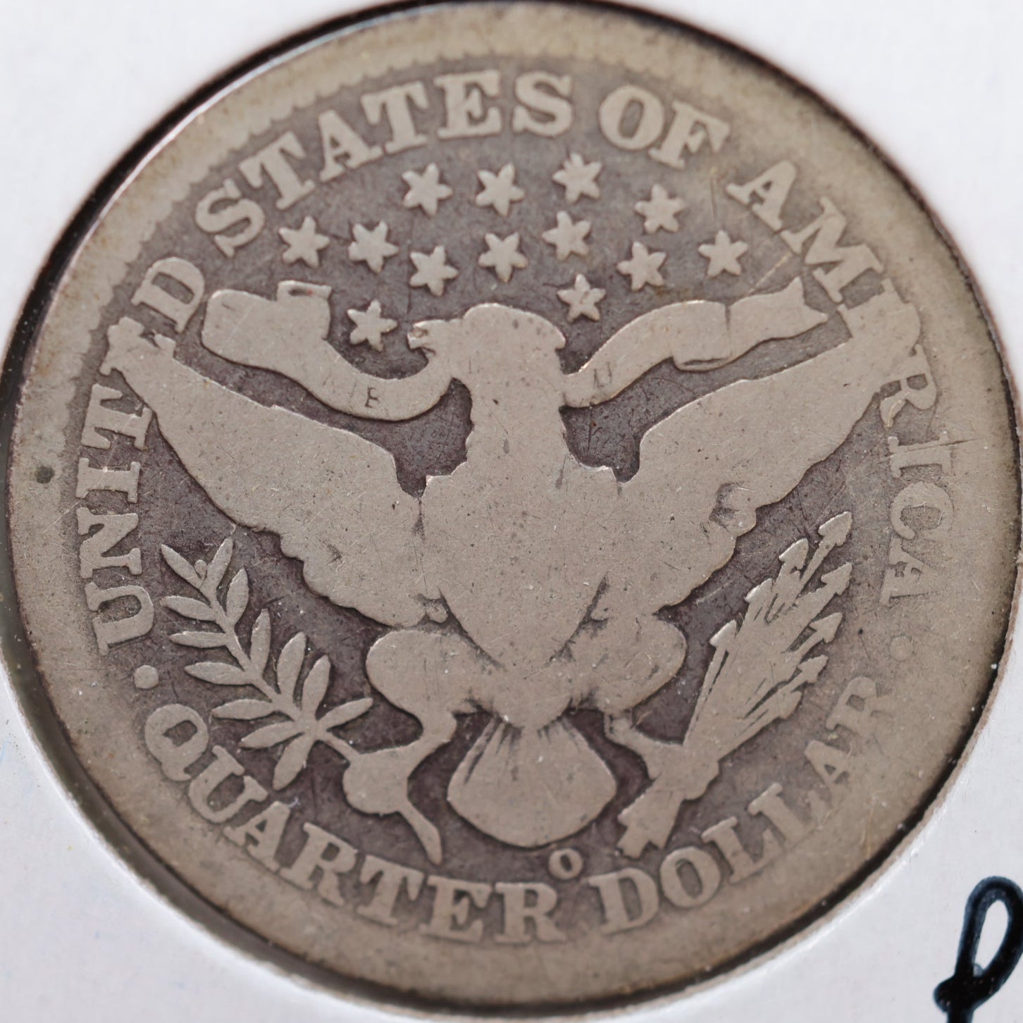 1904-O Barber Quarter, About Good Circulated Coin, Store #QR883