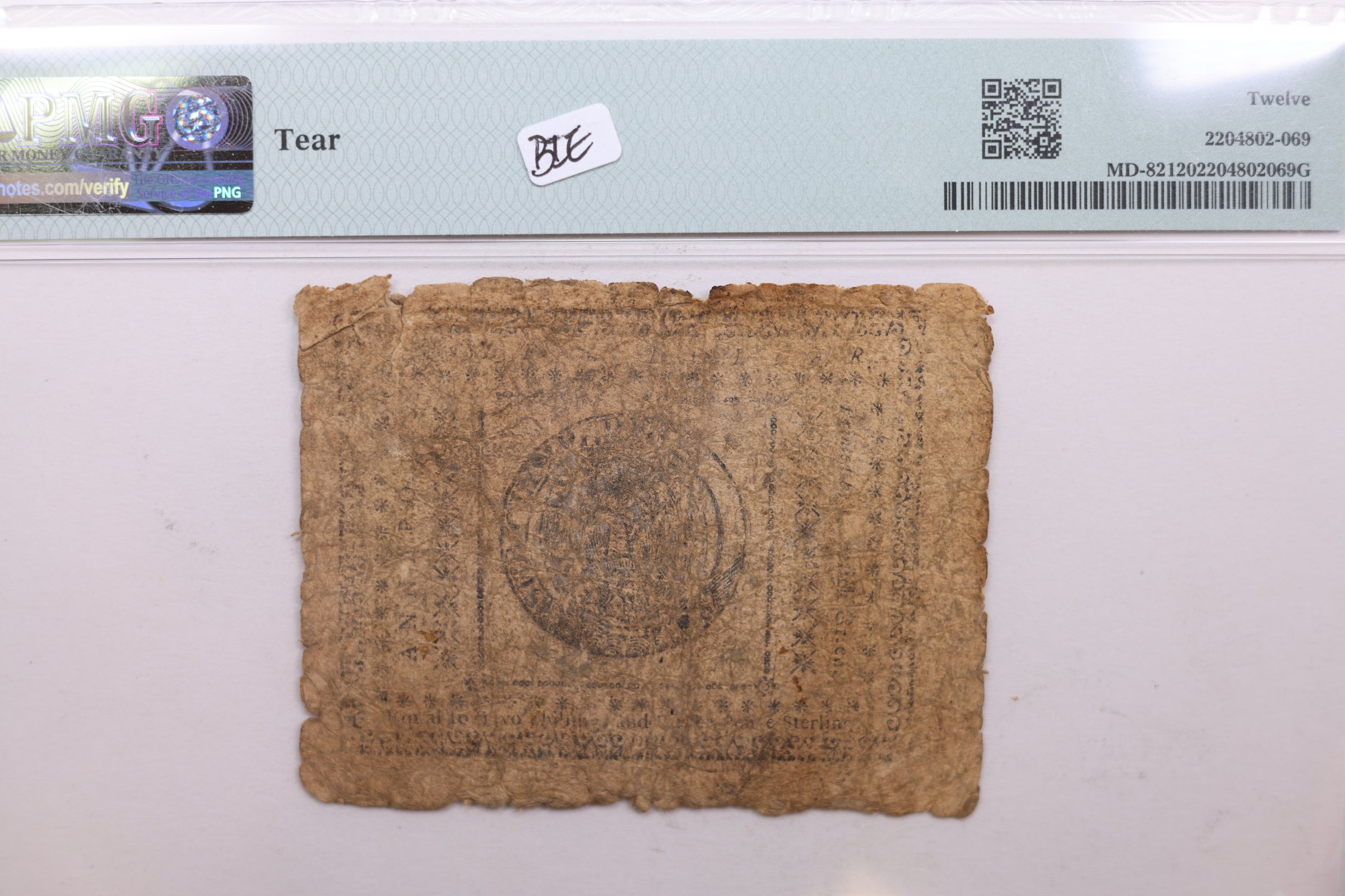 December 7, 1775. $1/2, Maryland Colonial Currency, PMG VF-25., Store #GCY0014.