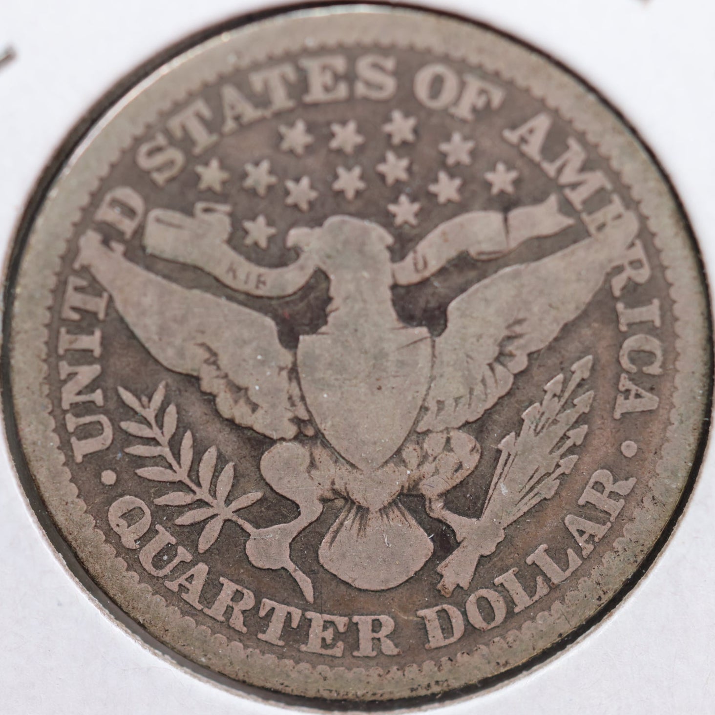 1906 Barber Silver Quarter, Very Good Circulated Coin, Store #QR890