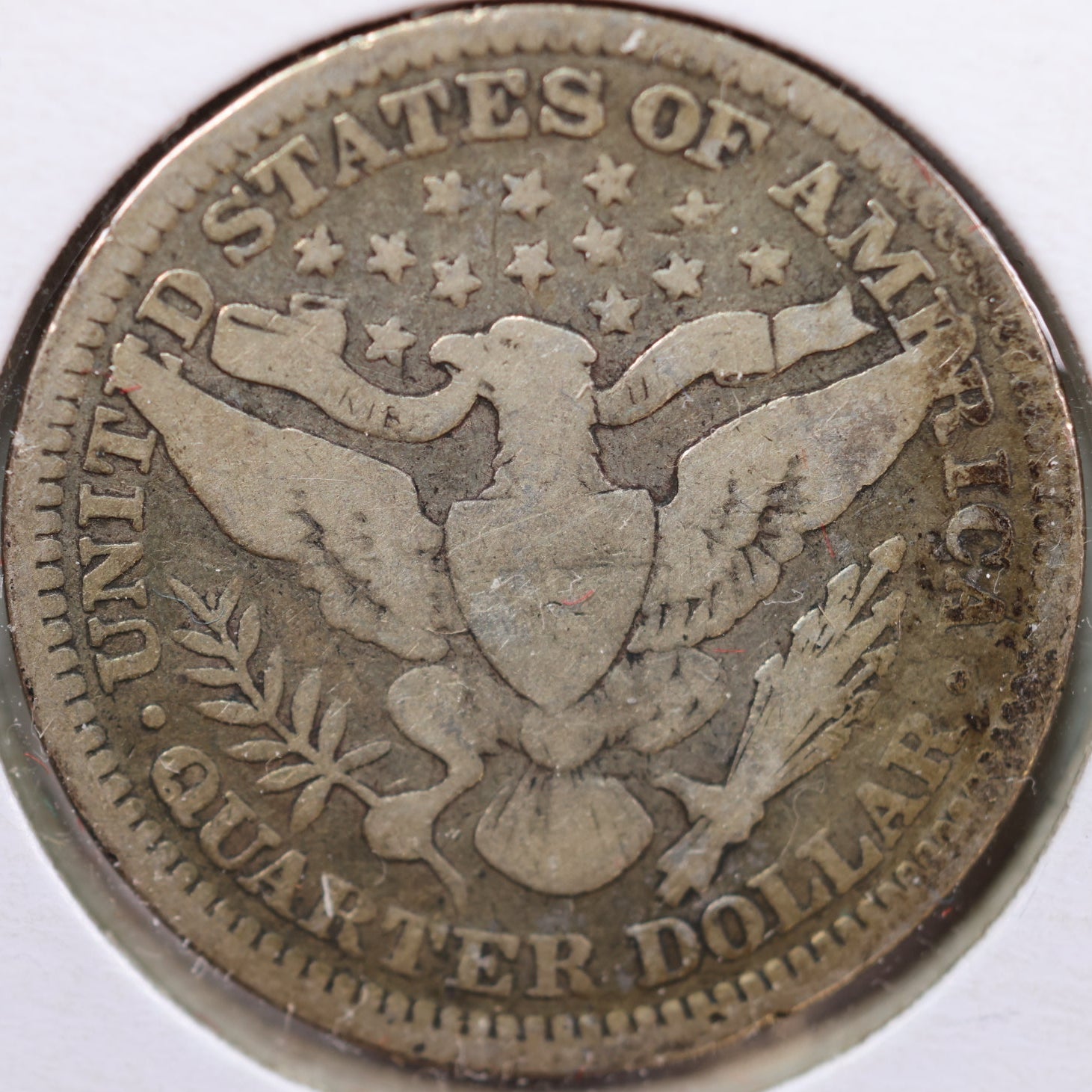 1907 Barber Quarter, Very Good Circulated Coin, Store #QR897