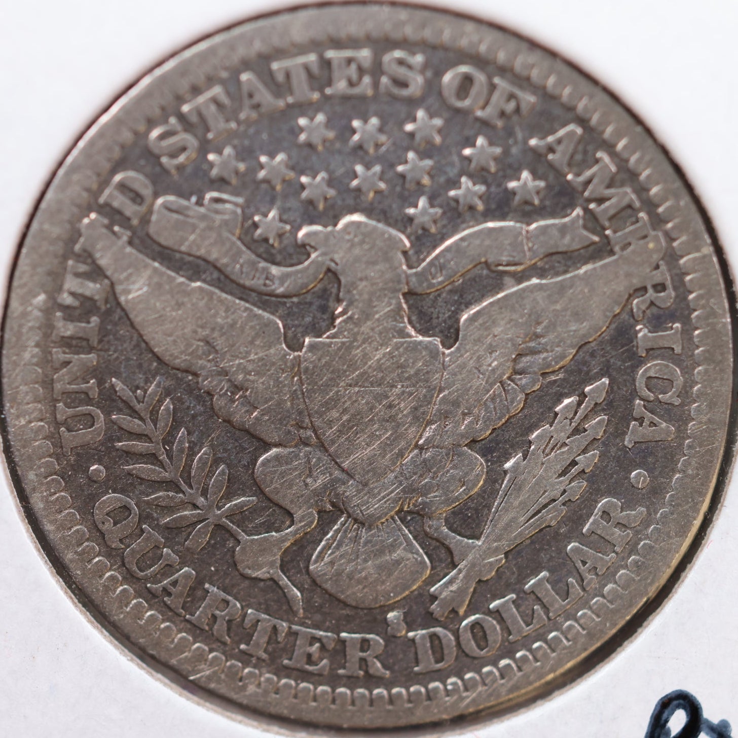 1907-S Barber Quarter, Good+ Circulated Coin, Store #QR903
