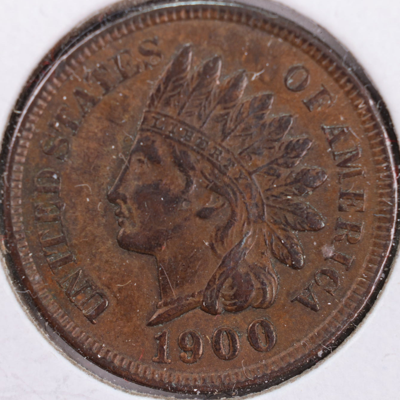 1900 Indian Head Cent, Abt Uncirculated+ Coin, Store #CT0340