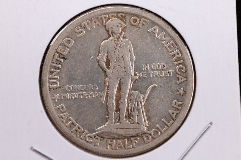 1925 Lexington-Concord Sesquicentennial, Silver Commemorative Half Dollar. Store