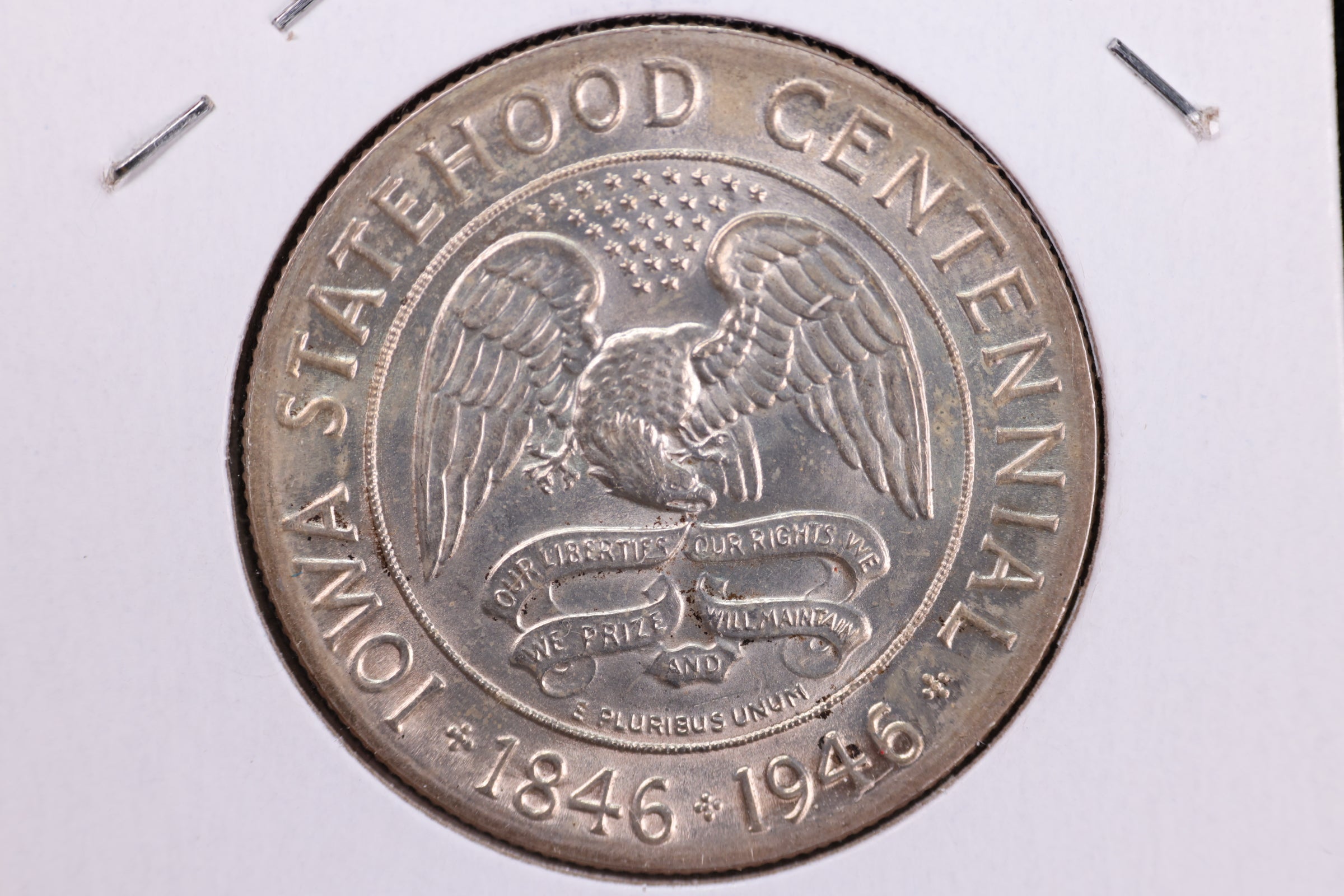 1946 Iowa Centennial, Silver Commemorative Half Dollar, Store #23081971