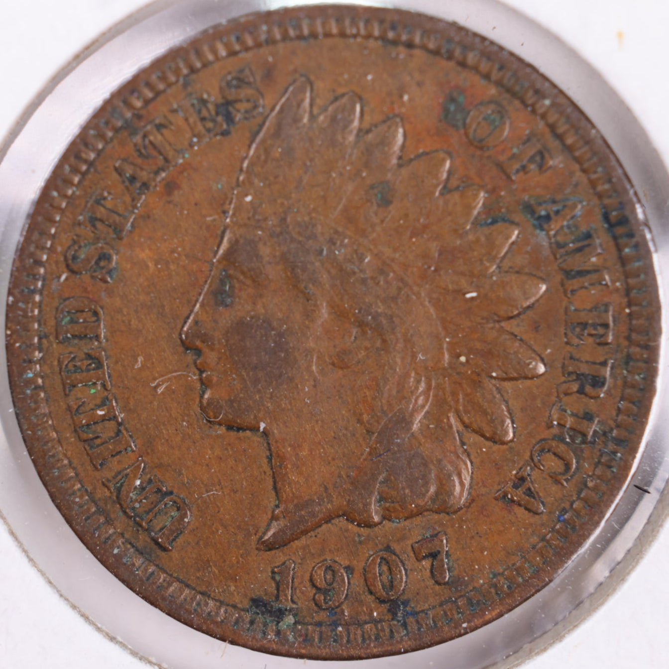1907 Indian Head Cent, Very Fine+ Circulated Coin, Store #CT0367