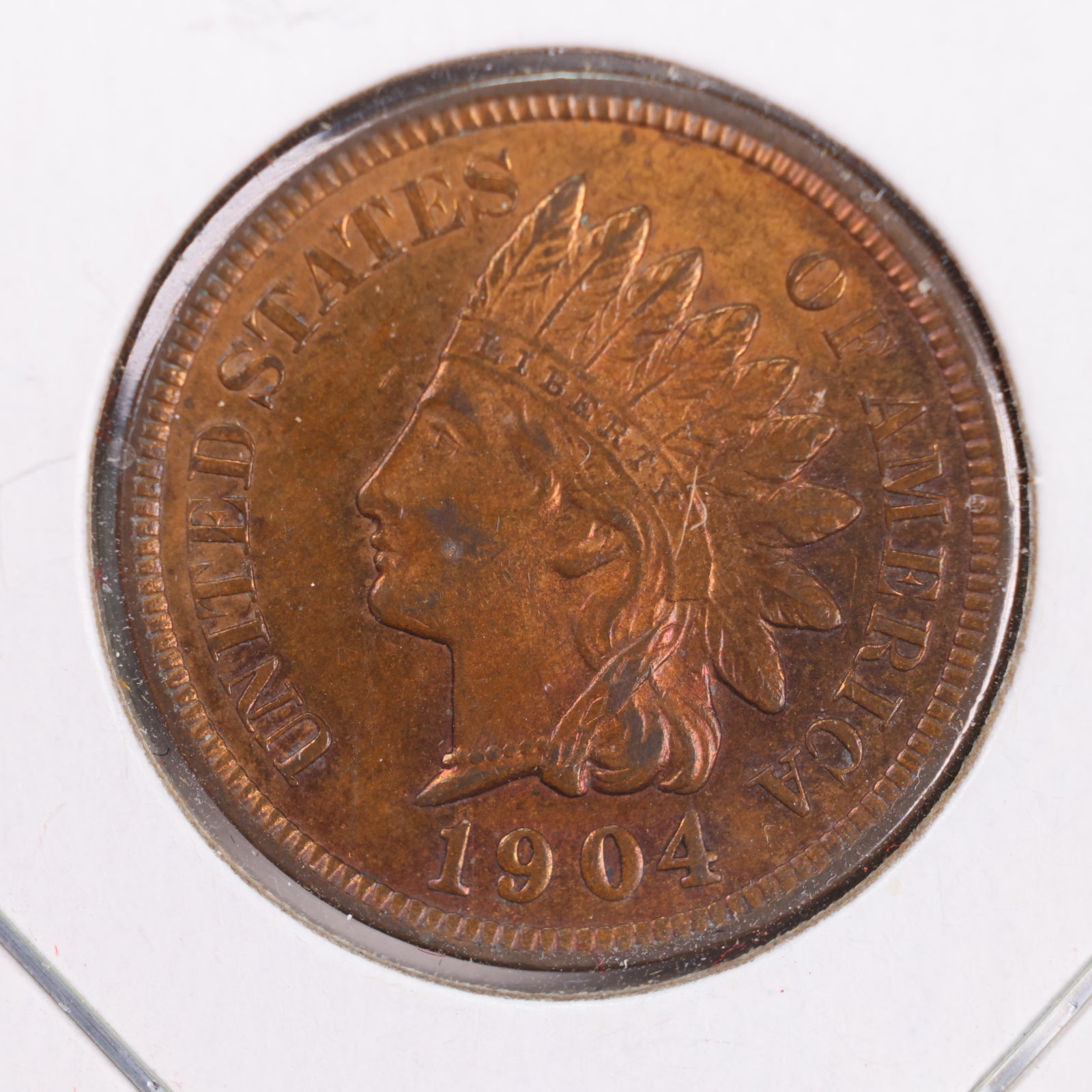 1904 Indian Head Cent, RB Mint State Uncirculated Coin, Store #CT0369
