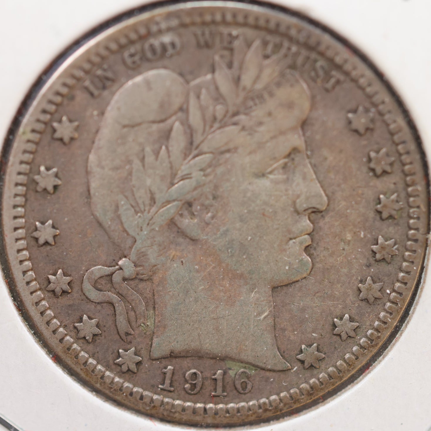 1916-D Barber Silver Quarter, Very Fine Circulated Coin, Store #QR951