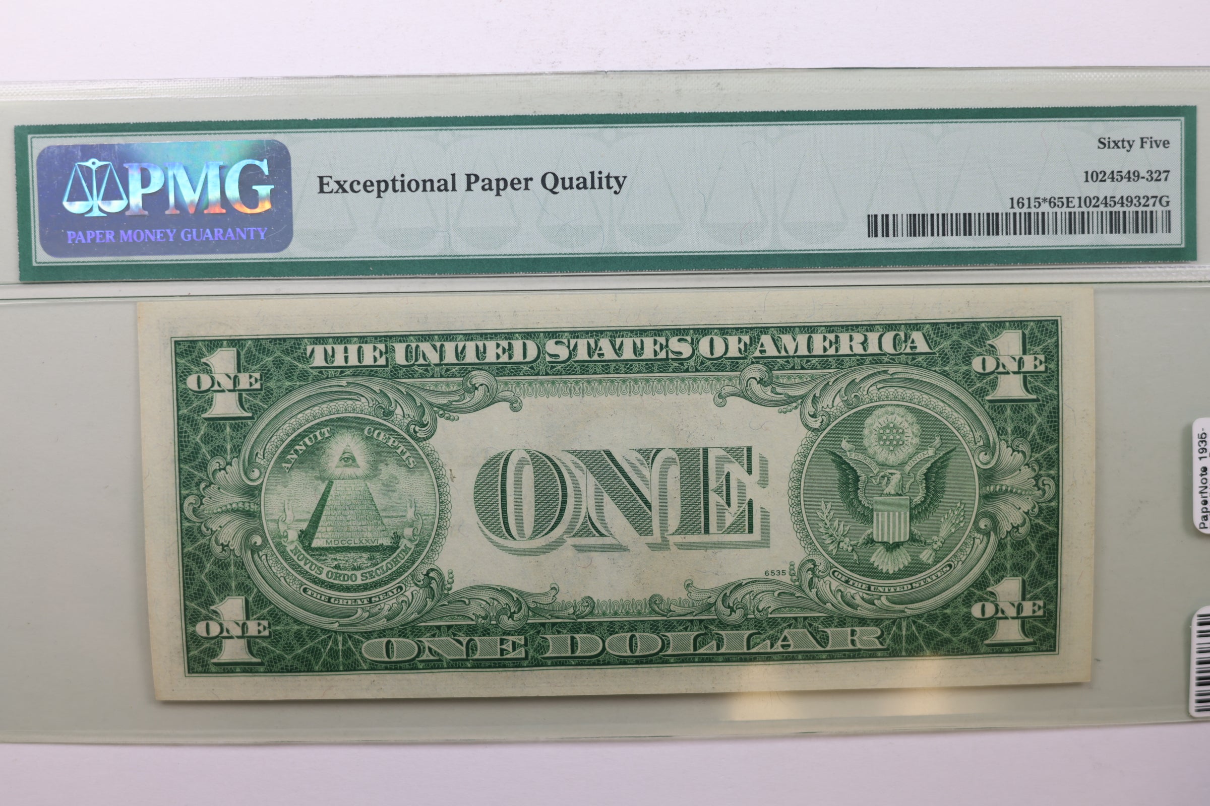 1935-F $1 Silver Certificate, FR #1615*, Star Note., PMG CU65, EPQ., Store #GSSC026