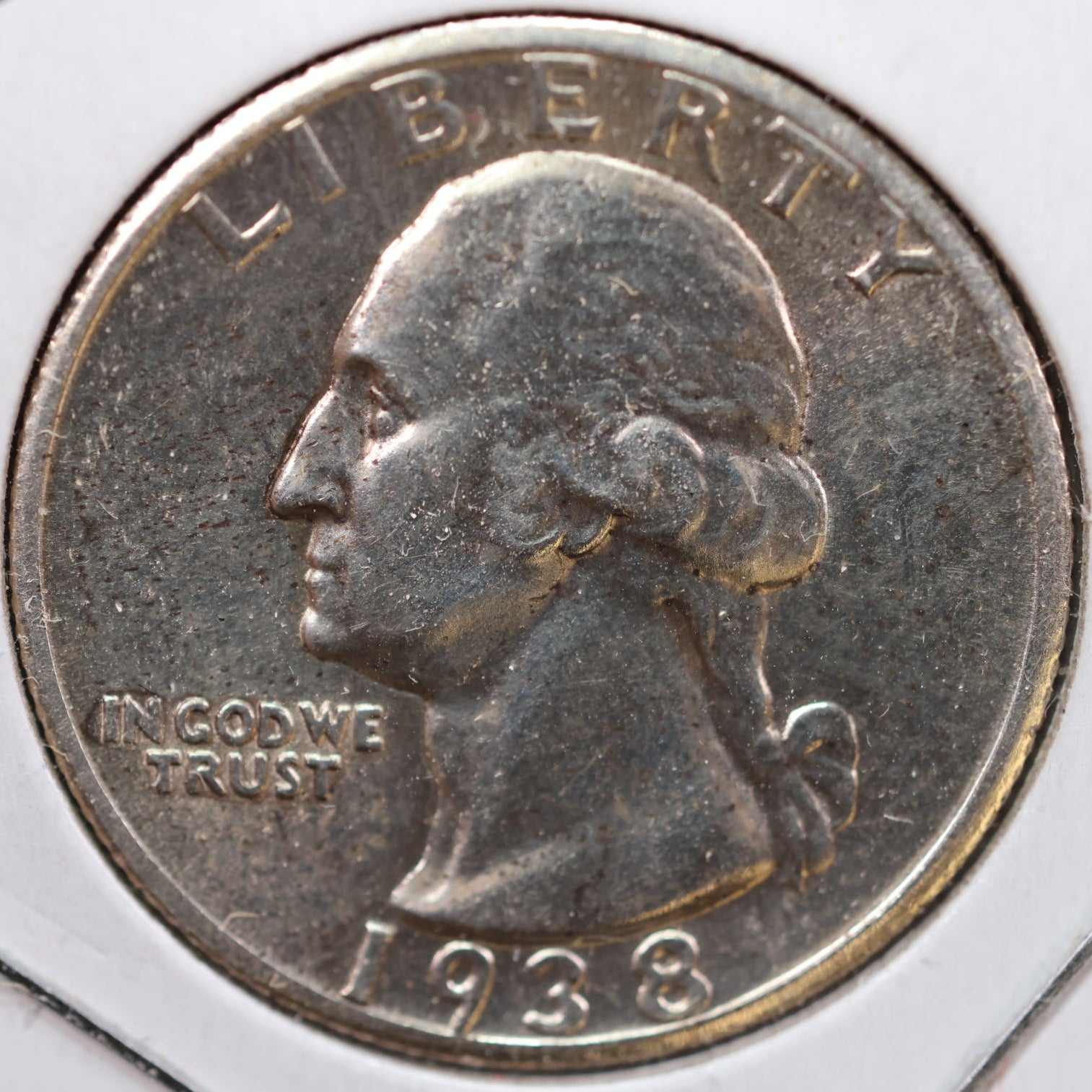 1938 Washington Quarter, Mint State Uncirculated Coin, Store #QR966