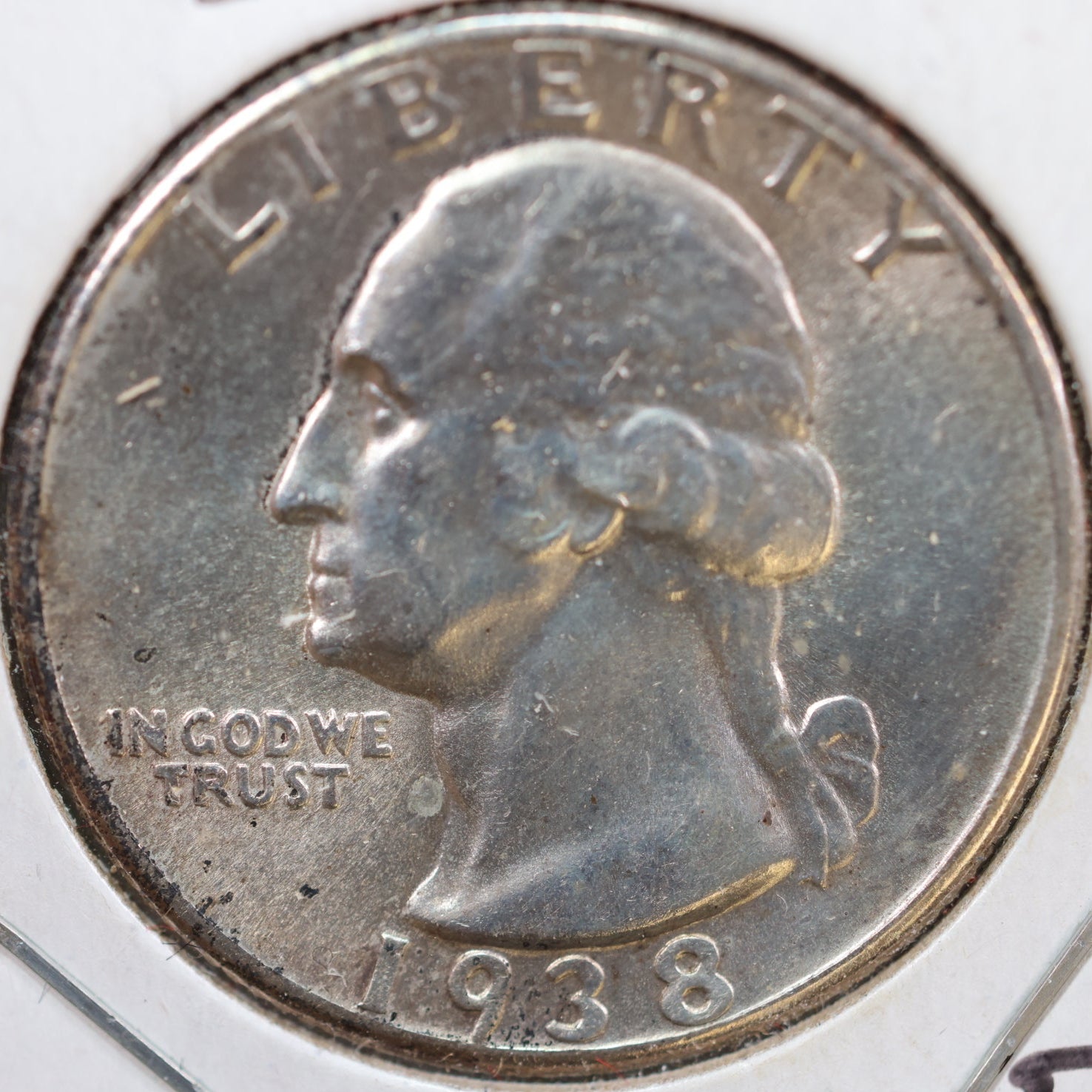 1938 Washington Quarter, Mint State Uncirculated Coin, Store #QR967