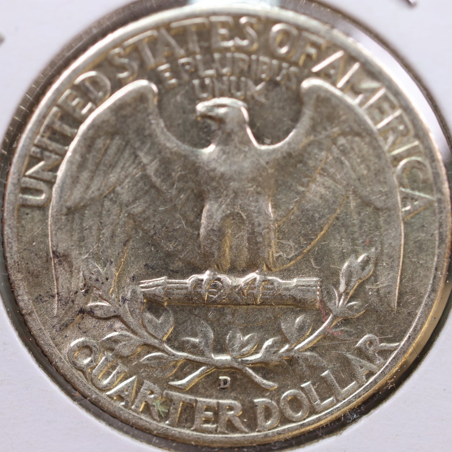 1942-D Washington Quarter, Mint State Uncirculated Coin, Store #QR990
