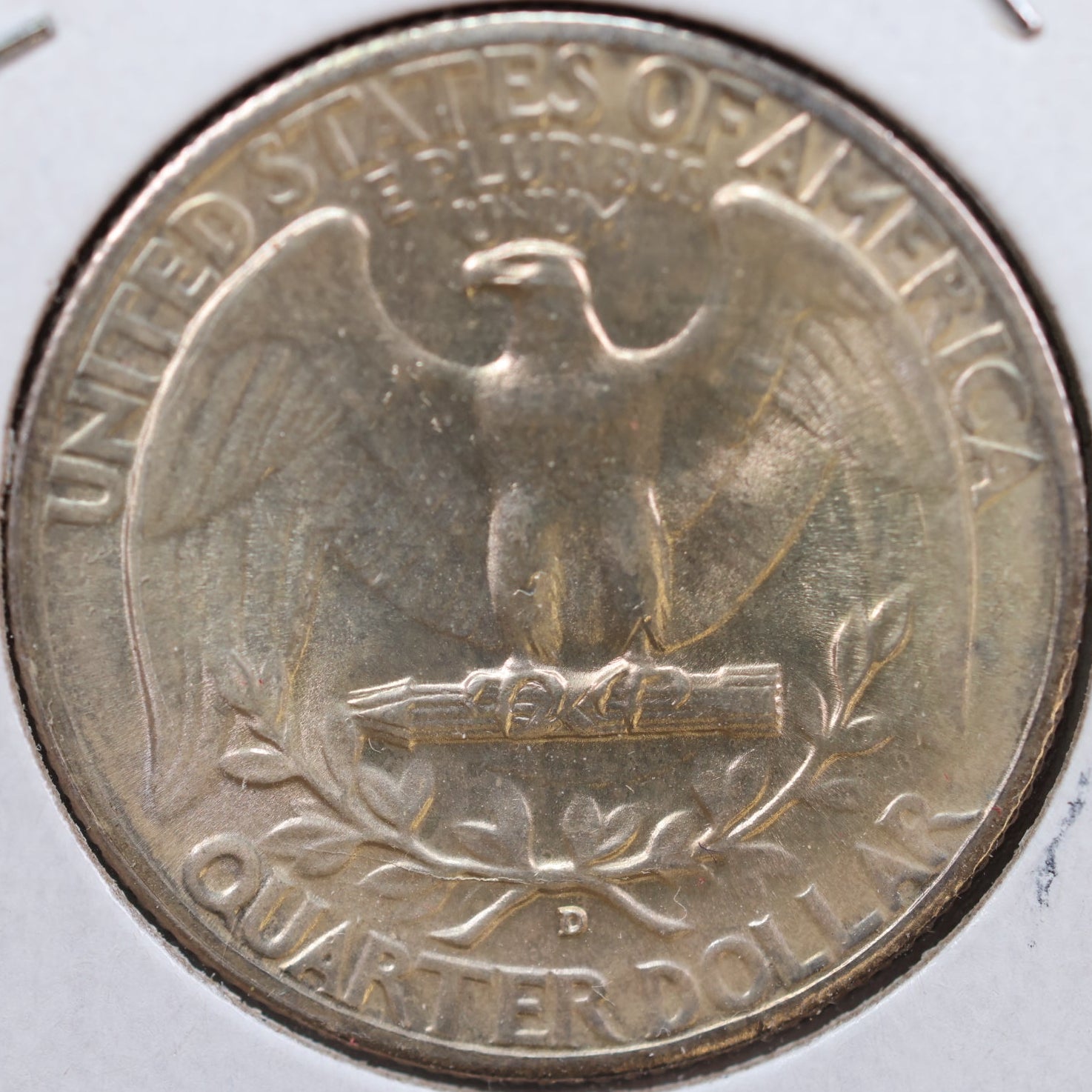 1943-D Washington Quarter, Mint State Uncirculated Coin, Store #QR993