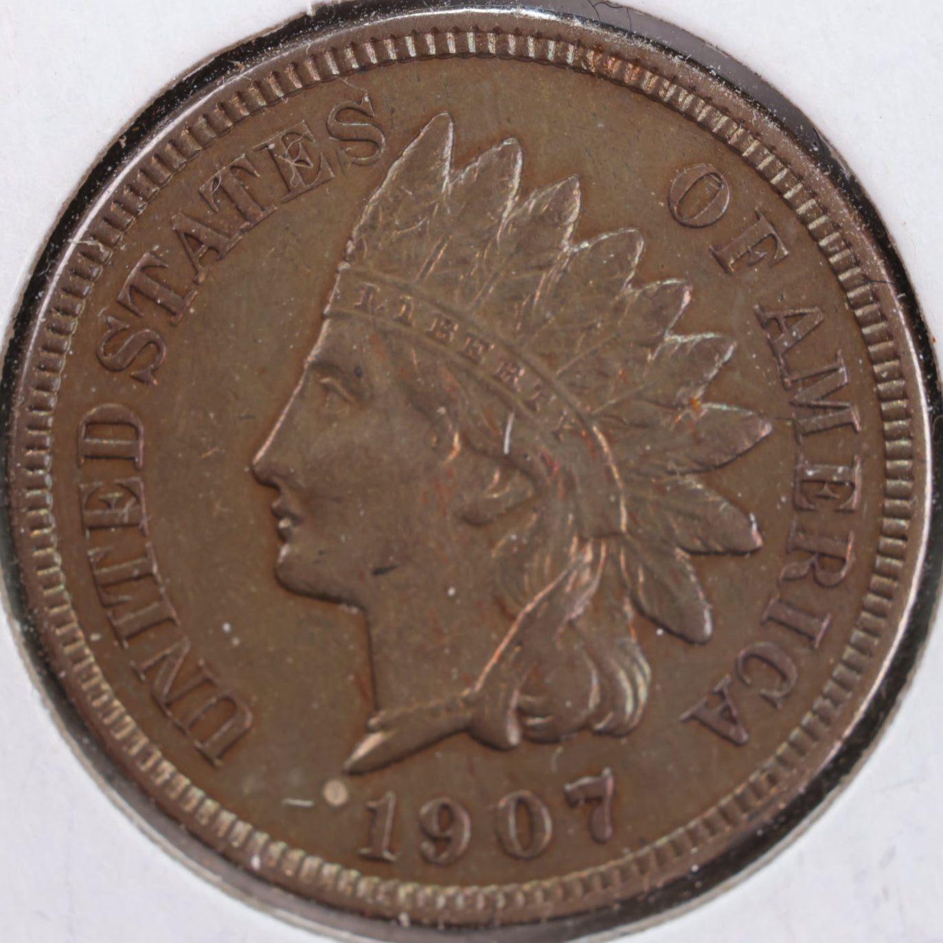 1907 Indian Head Cent, Mint State Uncirculated Coin, Store #CT0434