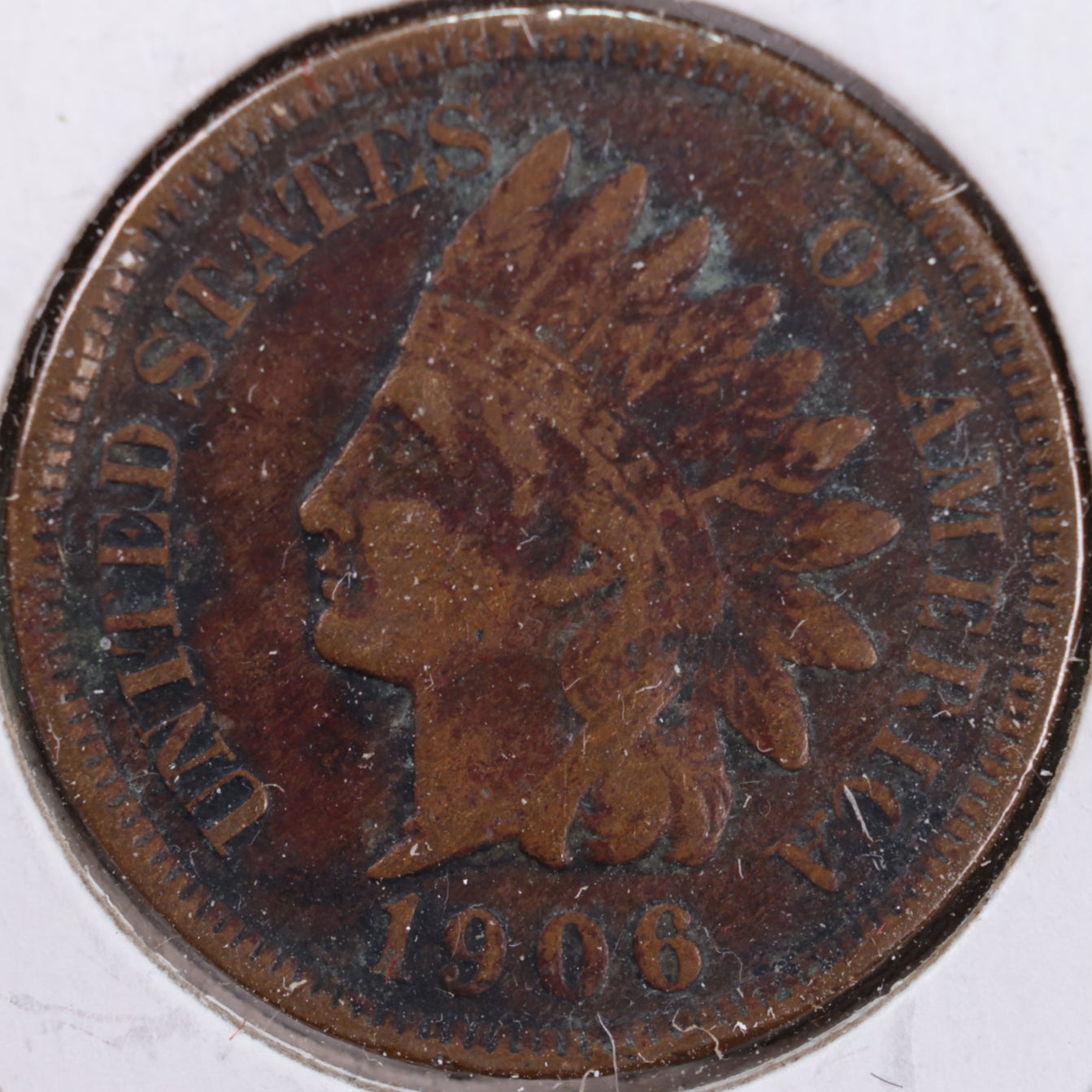 1906 Indian Head Cent, Very Fine Circulated Coin, Store #CT0443