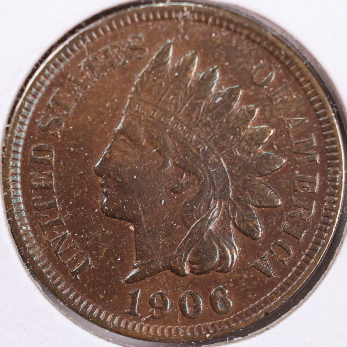 1906 Indian Head Cent, BN Mint State Uncirculated Coin, Store #CT0448