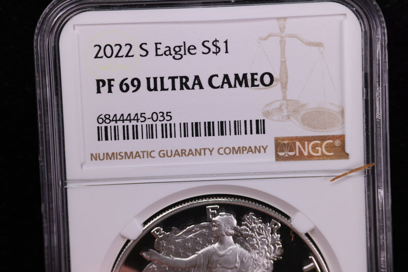 2020-S American Silver Eagle, Proof Strike, NGC Certified. Store