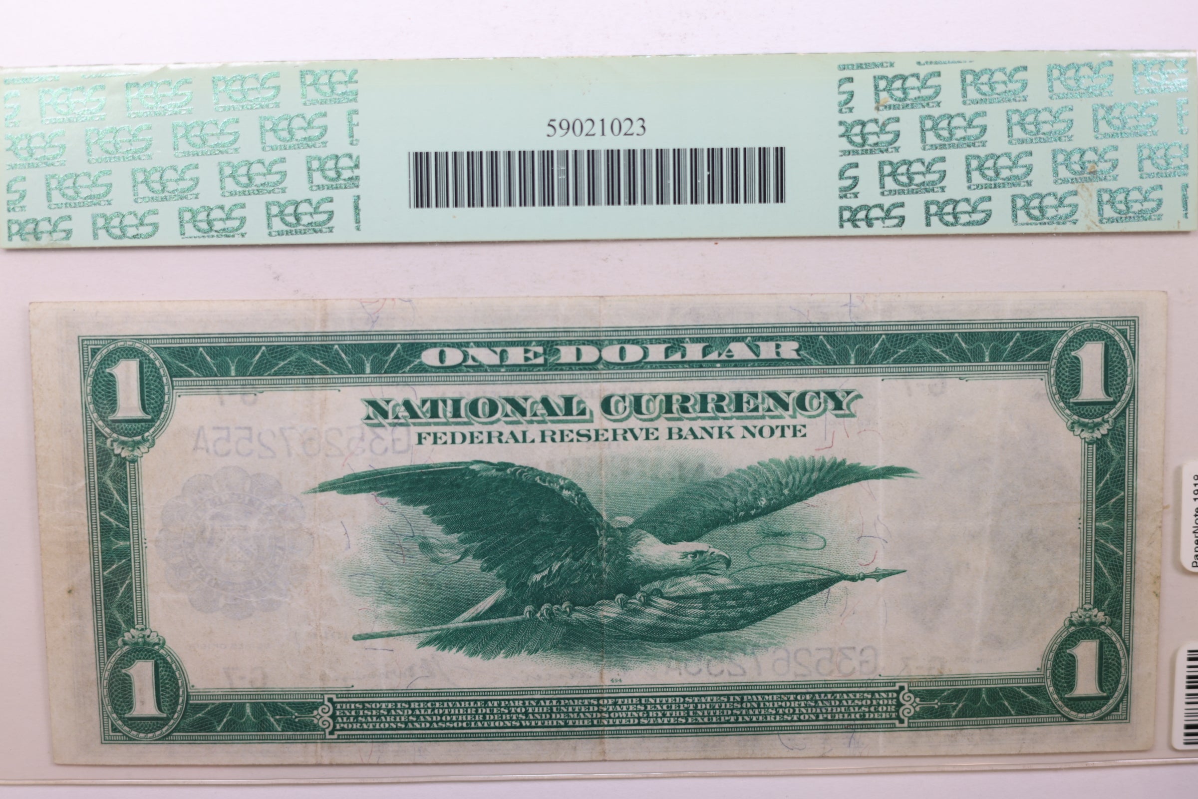 1918 $1, Federal Reserve Bank Note, PCGS VF-25, 'CHICAGO', Store#GFRB091