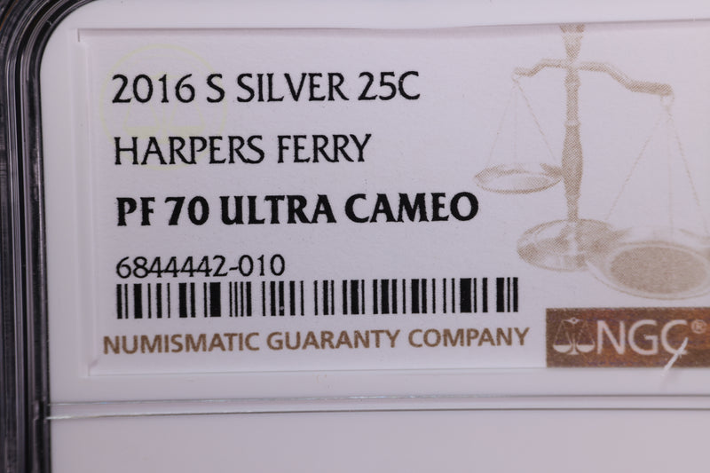 2016-S National Park Silver Proof Quarter, NGC Certified, Store Sale #GQR072