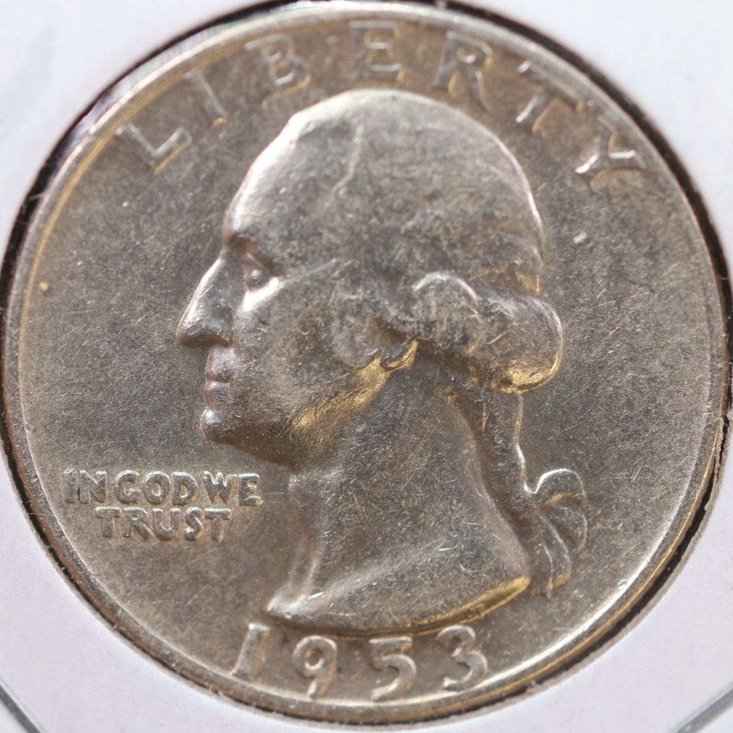 1953-D Washington Quarter, About Uncirculated Coin, Store #QR1030