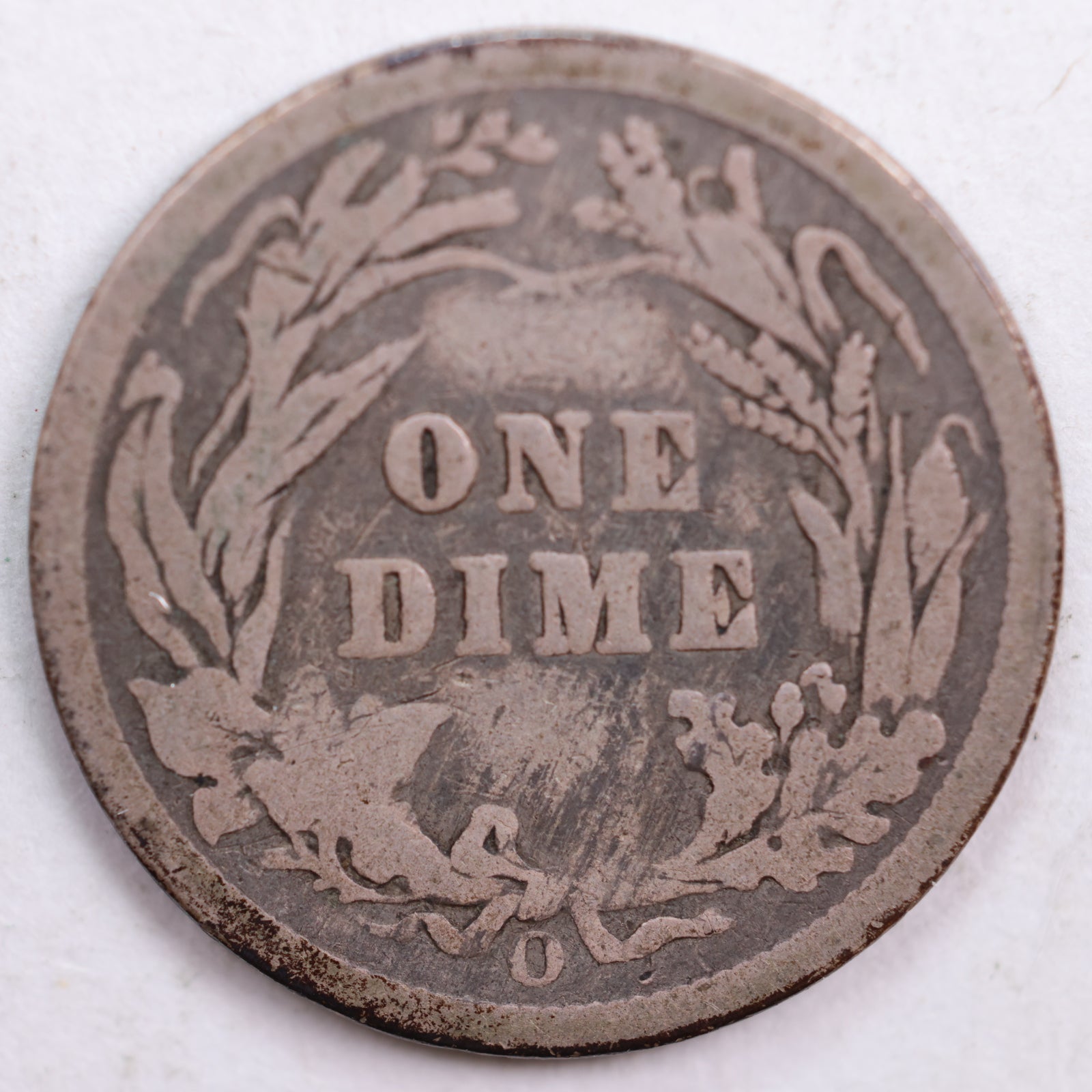 1900-O Barber Silver Dime, Very Good Circulated Coin, Store #DE0494