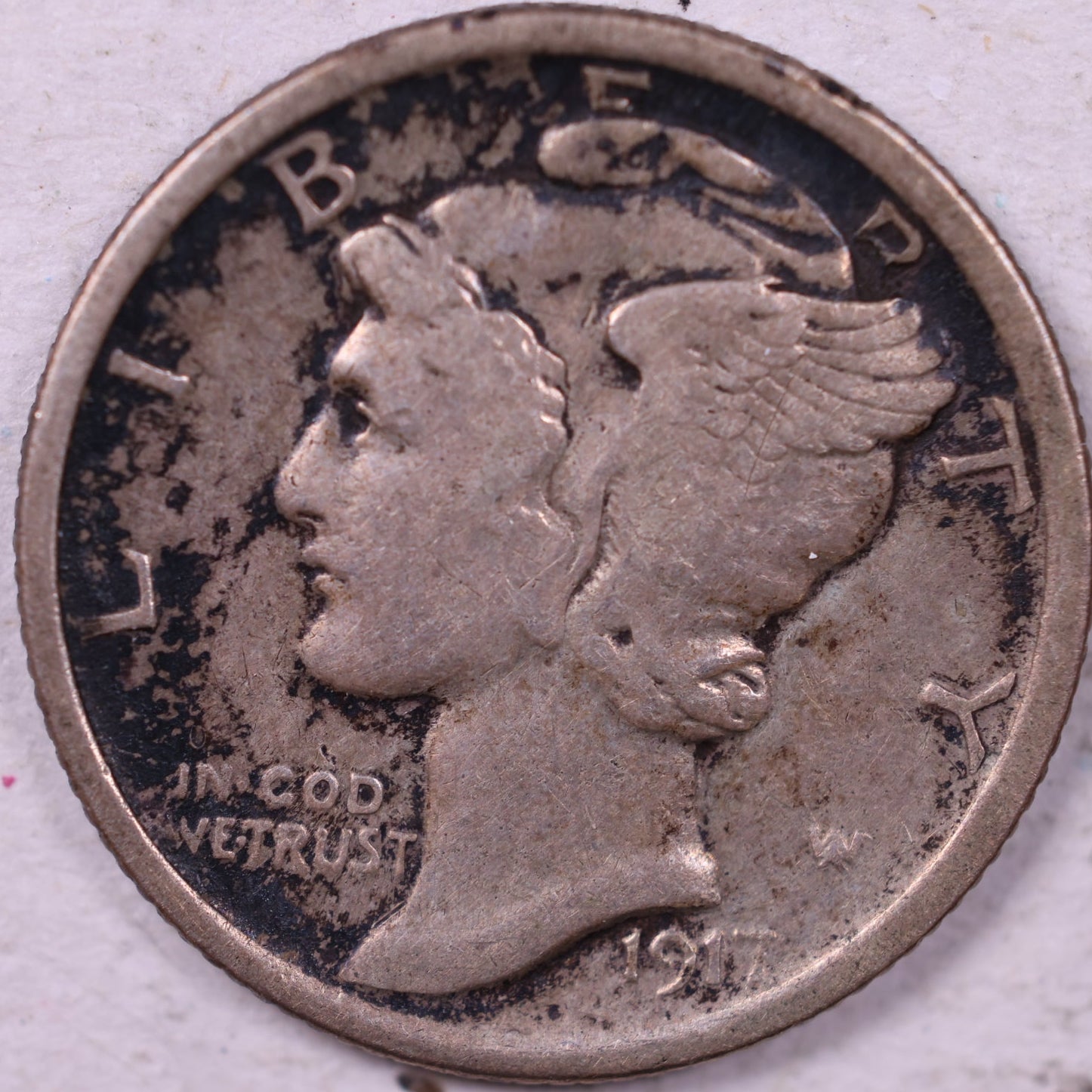 1917 Mercury Dime, Very Fine Circulated Coin, Store #19712