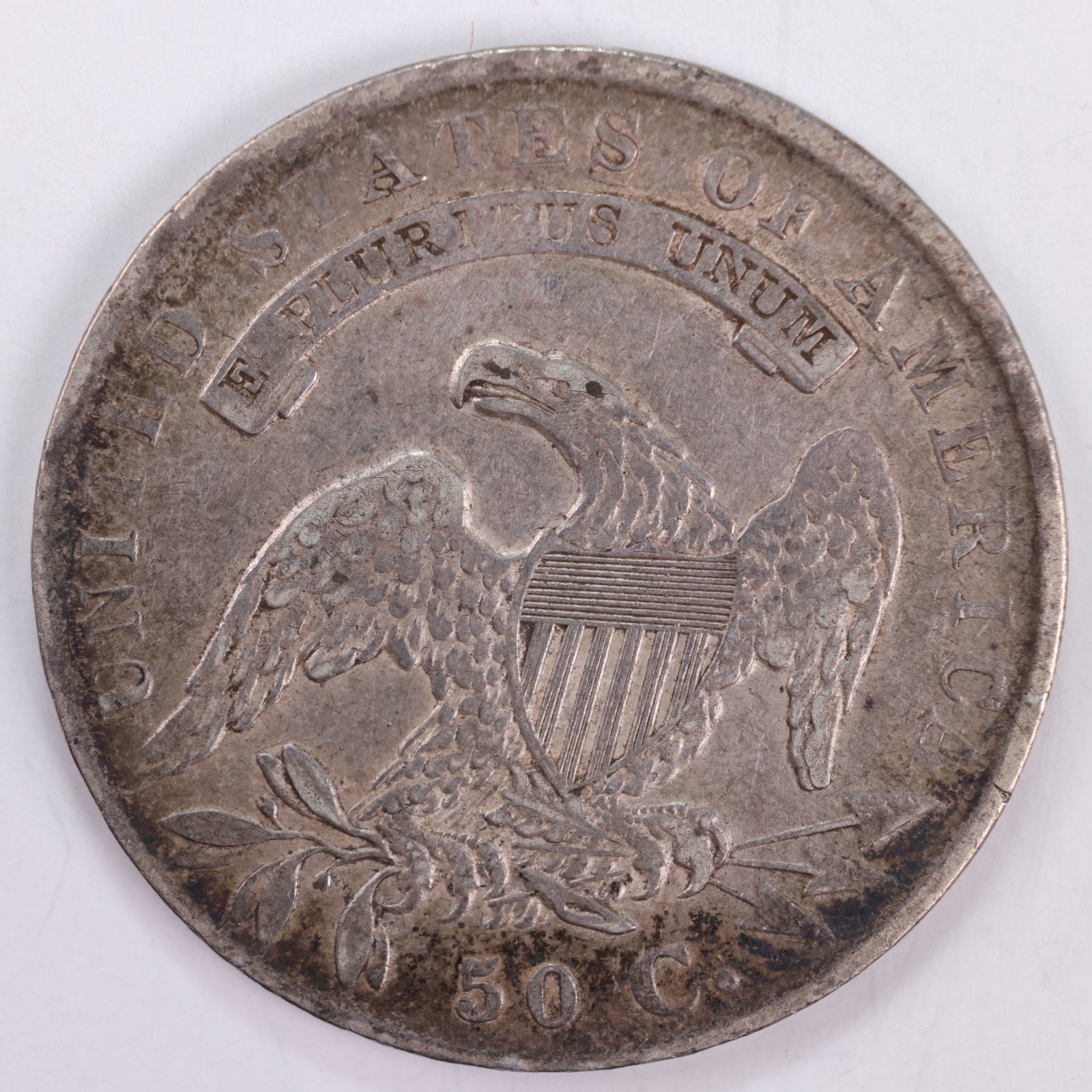 1834 Cap Bust Silver Half Dollar, Extra Fine Circulated Coin, Store #HR098