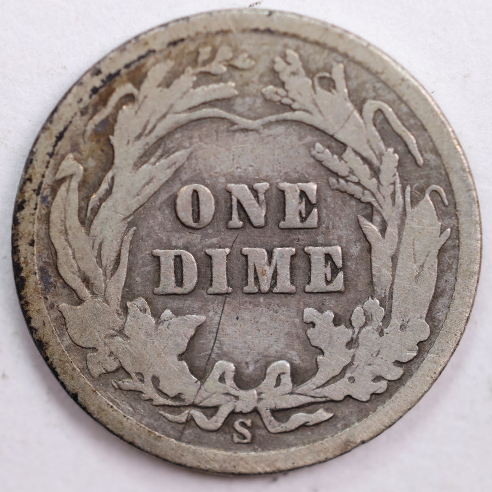 1905-S Barber Dime, Very Good Circulated Coin, Store #DE0466