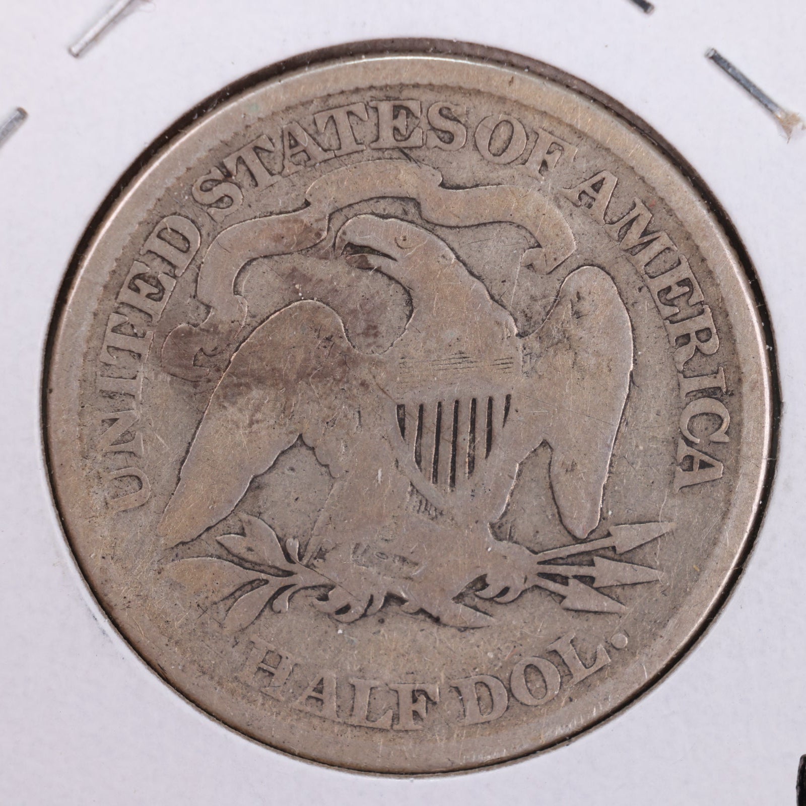 1875 Seated Liberty Silver Half Dollar, Good Circulated Coin, Store #HR111