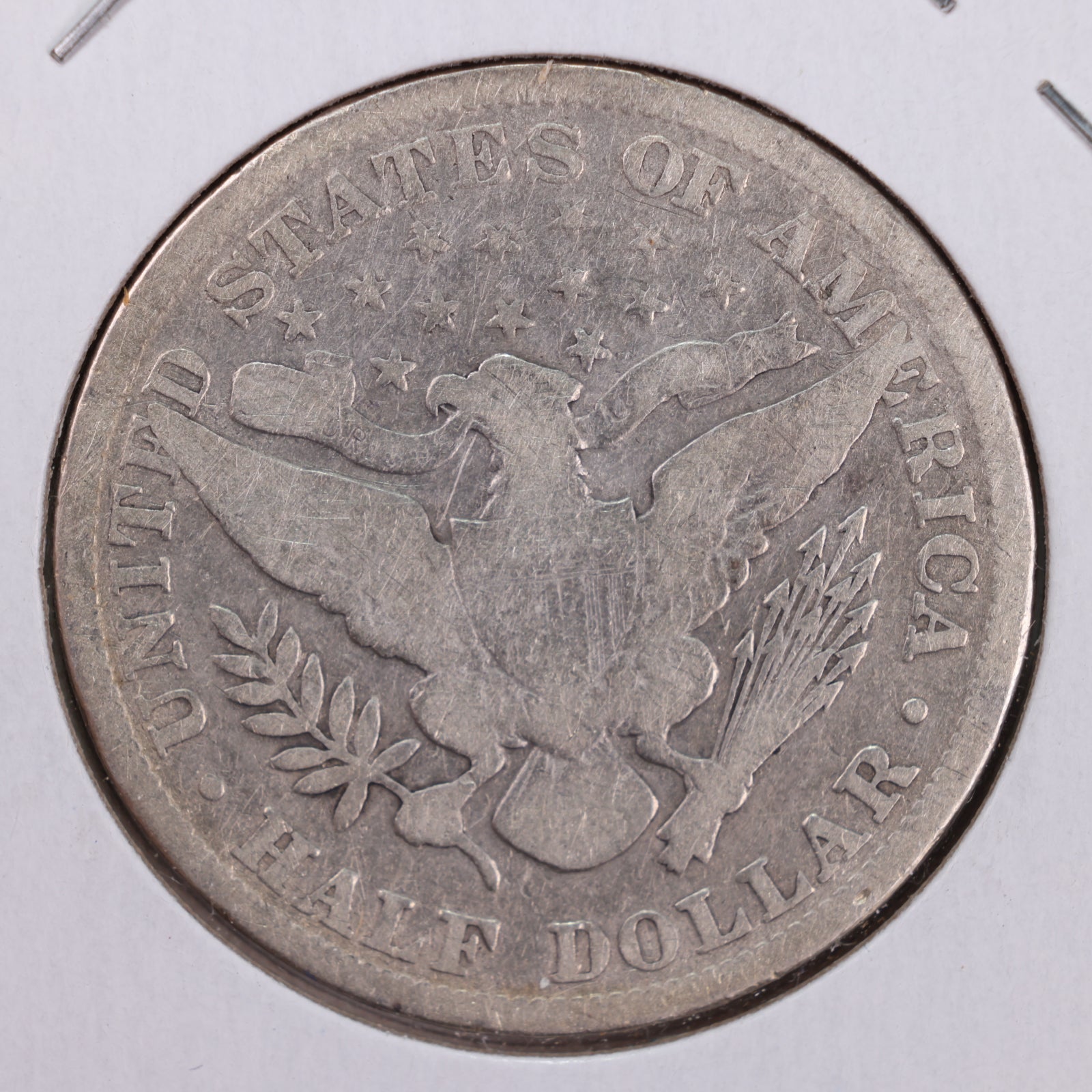 1896 Barber Silver Half Dollar, Net Good Circulated Coin, Store #HR156