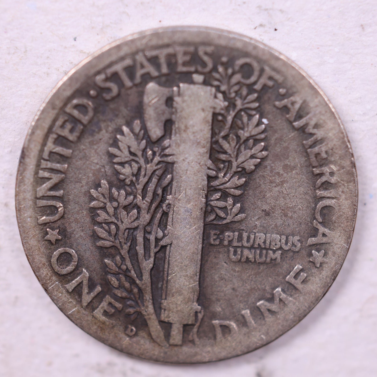 1920-D Mercury Dime, Fine Circulated Coin, Store #19789