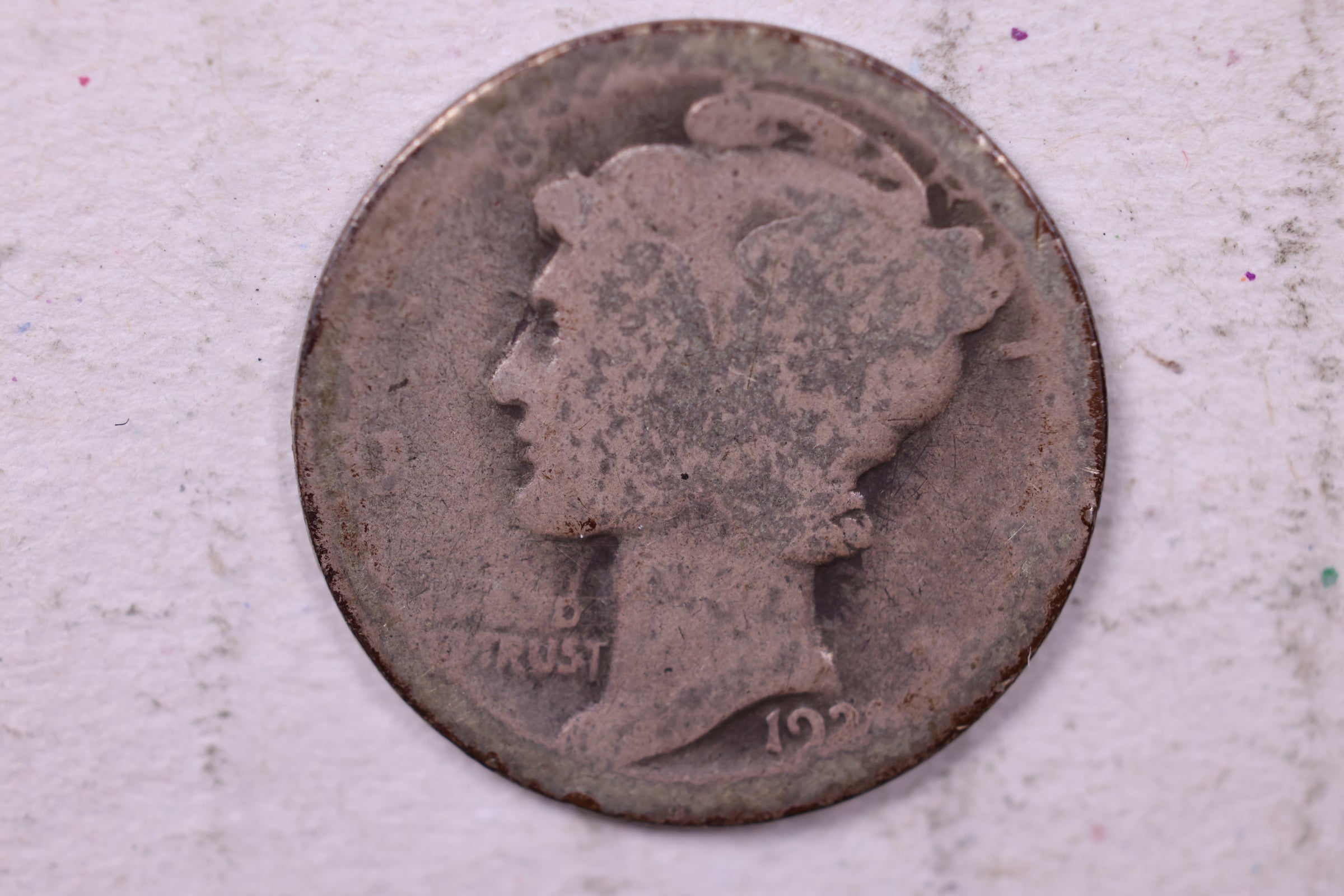 1921 Mercury Silver Dime., Fair., Store #19822