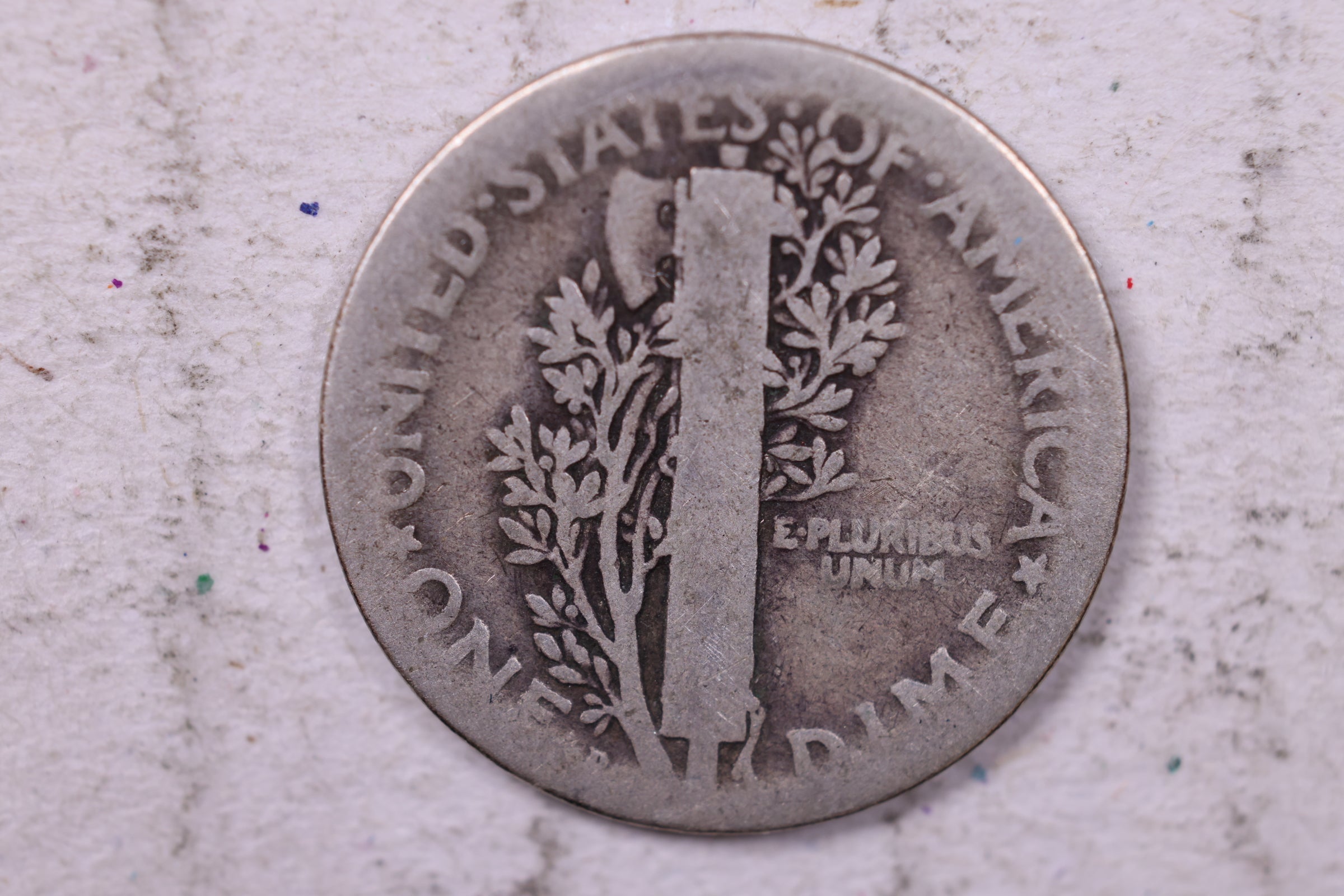1921-D Mercury Silver Dime., Good, Store #19837