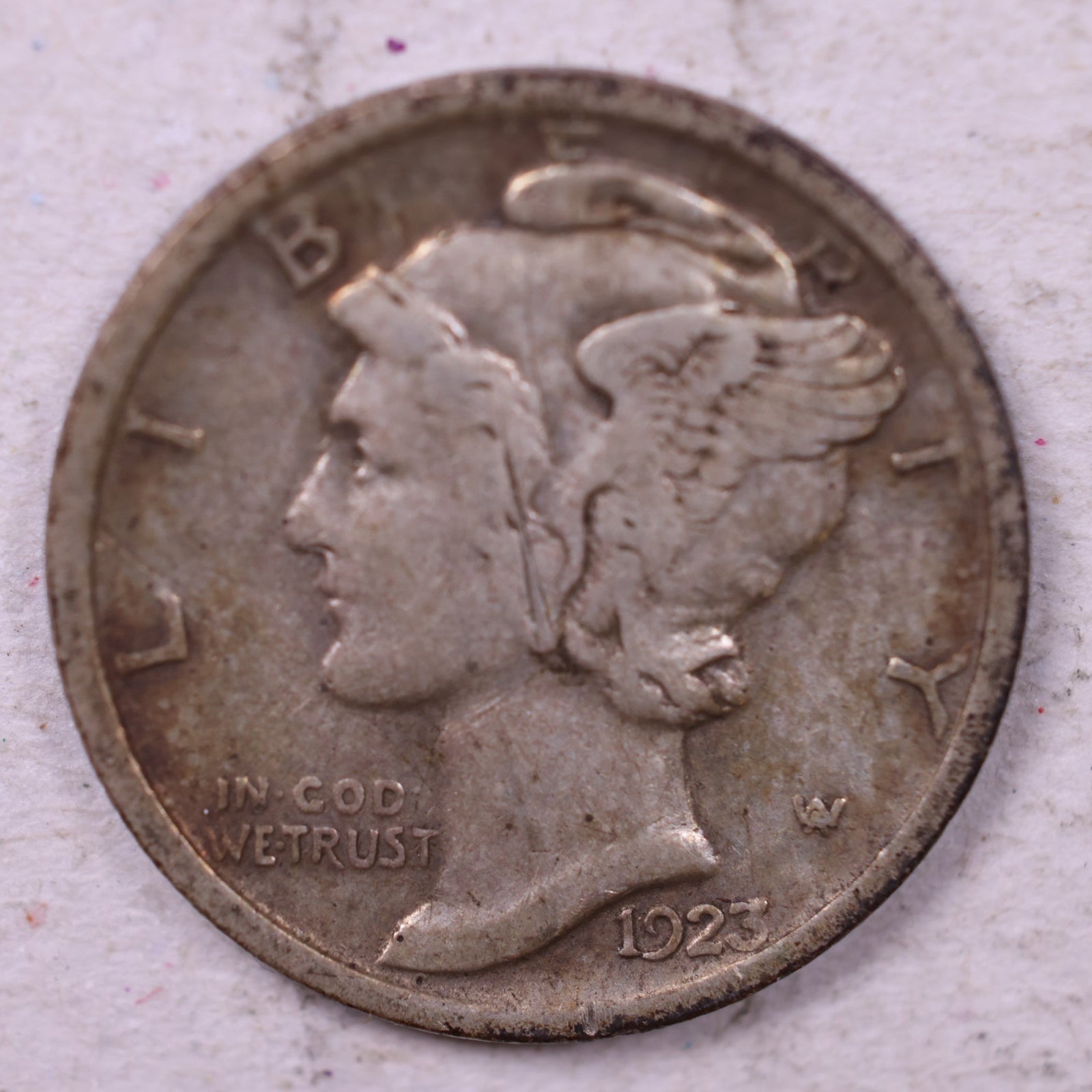 1923 Mercury Dime, Very Fine Circulated Coin, Store #19846
