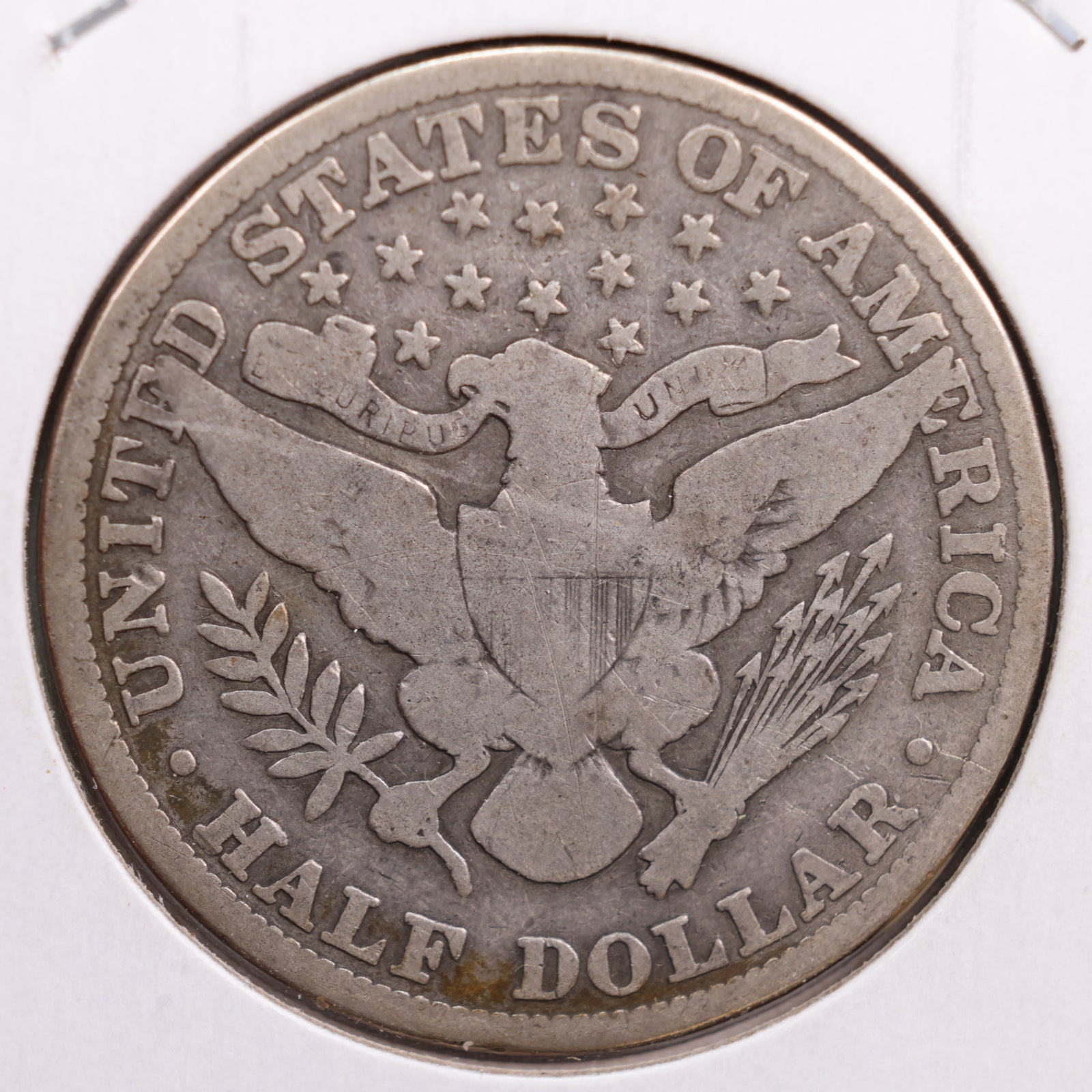 1915 Barber Half Dollar, Good+ Circulated Coin, Store #HR0709