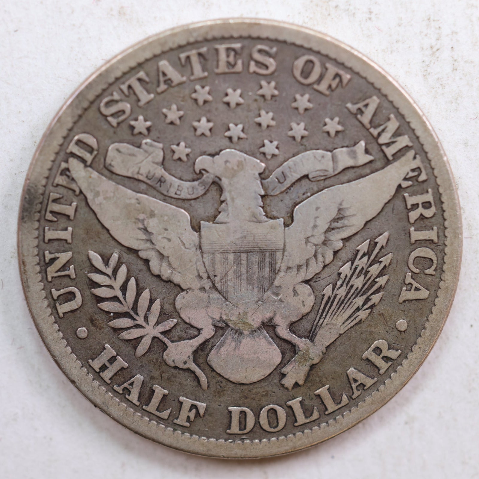 1898 Barber Silver Half Dollar, Very Good+ Circulated Coin, Store #HR0781