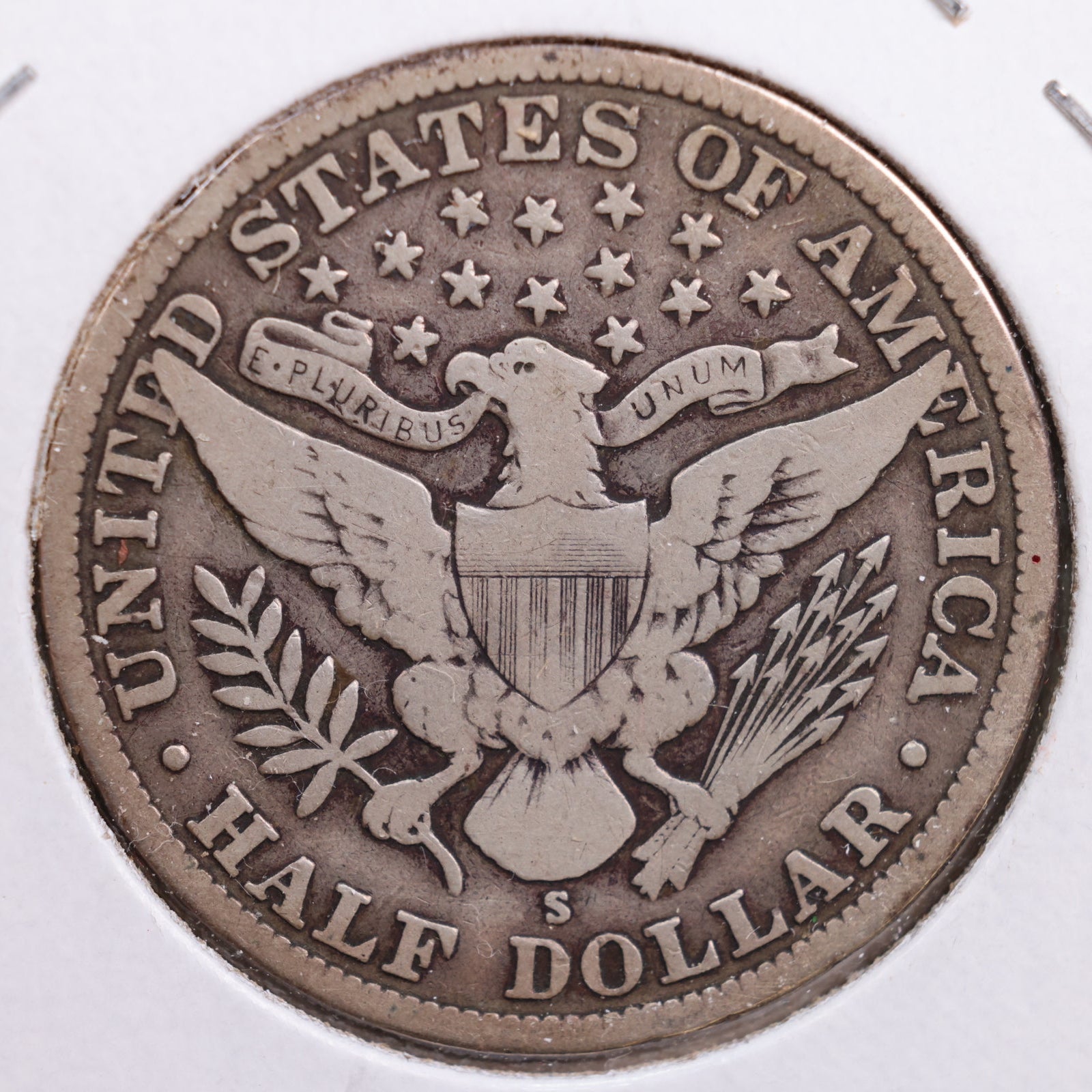 1915-S Barber Half Dollar, Very Good+ Circulated Coin, Store #HR0705