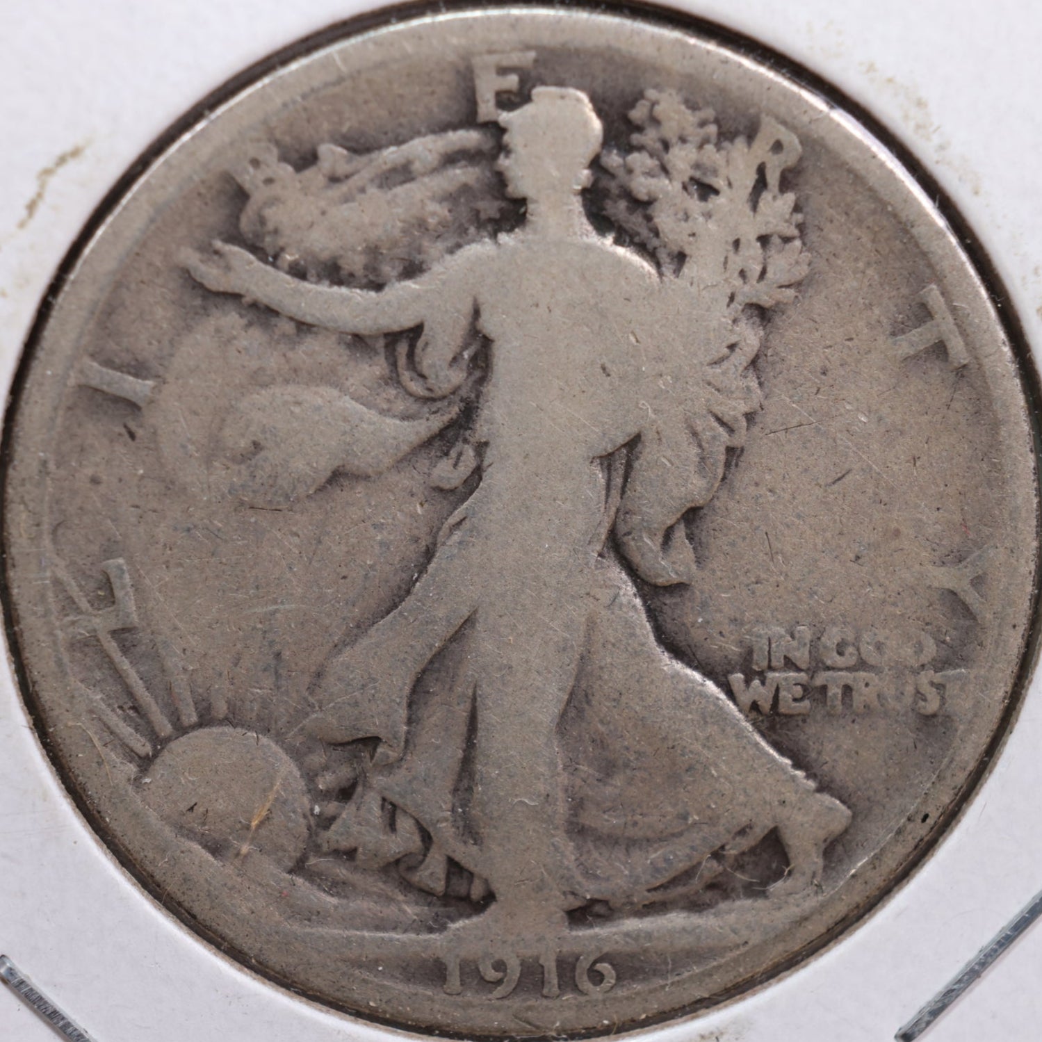 1916-D Walking Liberty Half Dollar, Good Circulated Coin, Store #HR0693