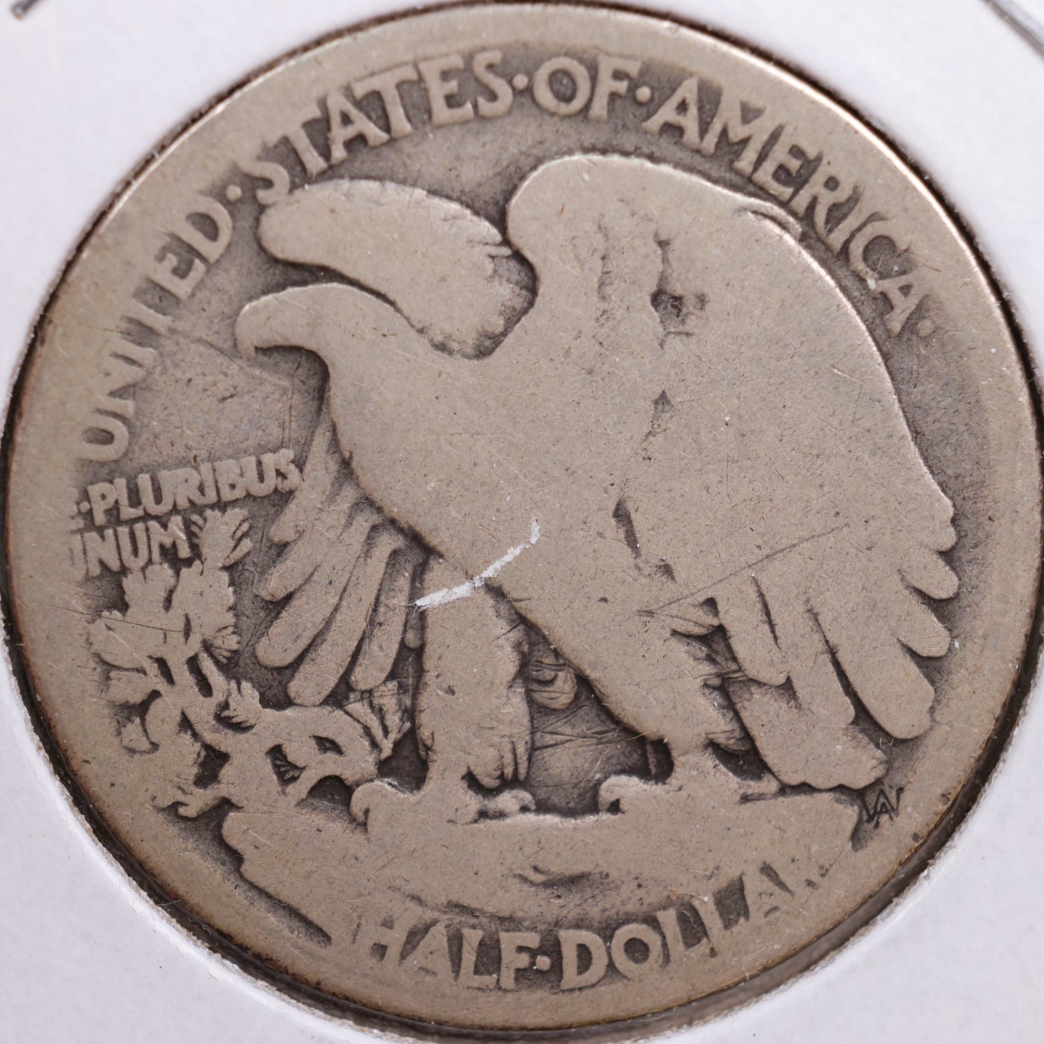 1916-D Walking Liberty Half Dollar, Abt Good Circulated Coin, Store #HR0681