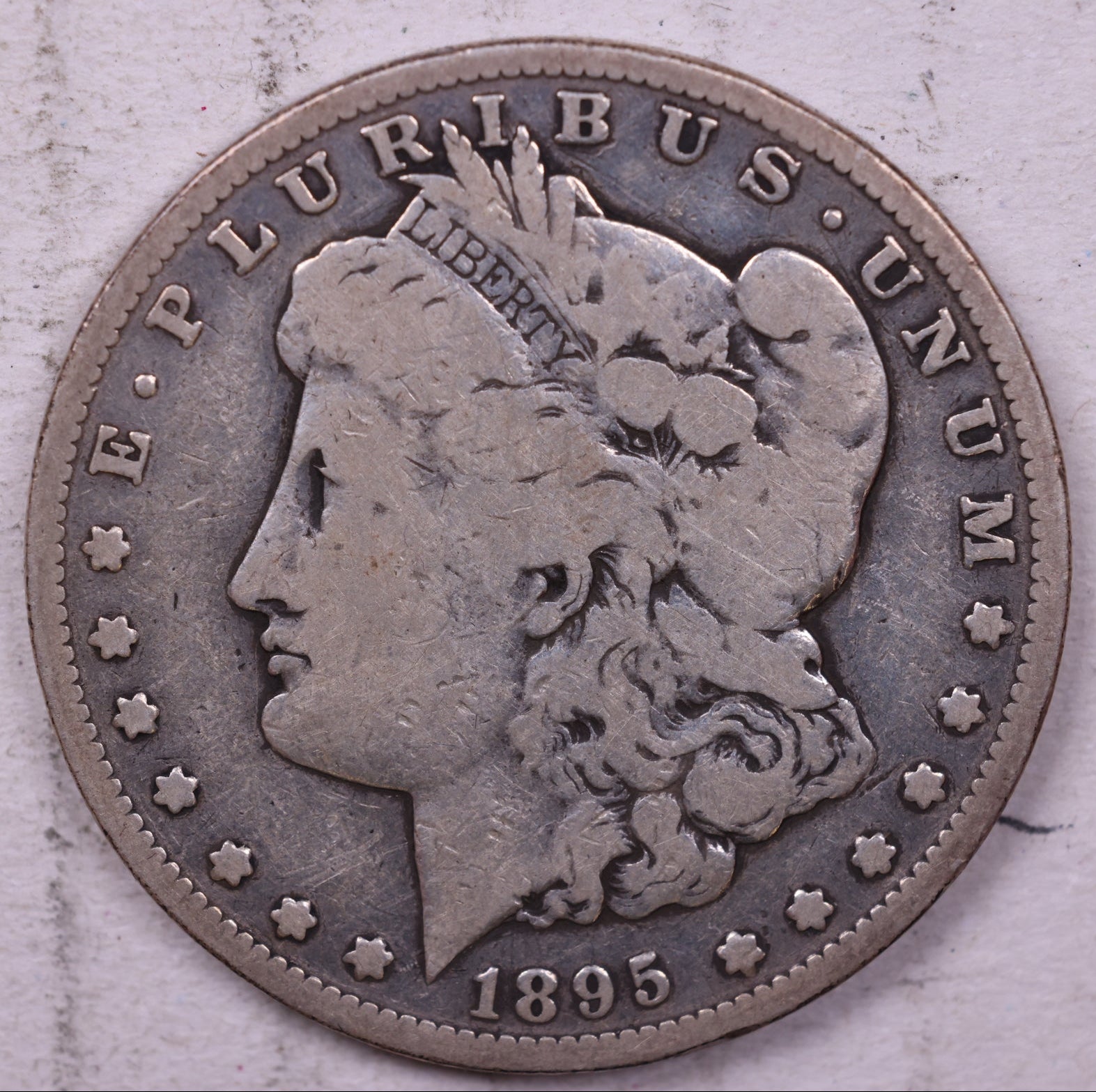 1895-S Morgan Silver Dollar, Very Good, Circulated Coin, Store Sale #DR0512
