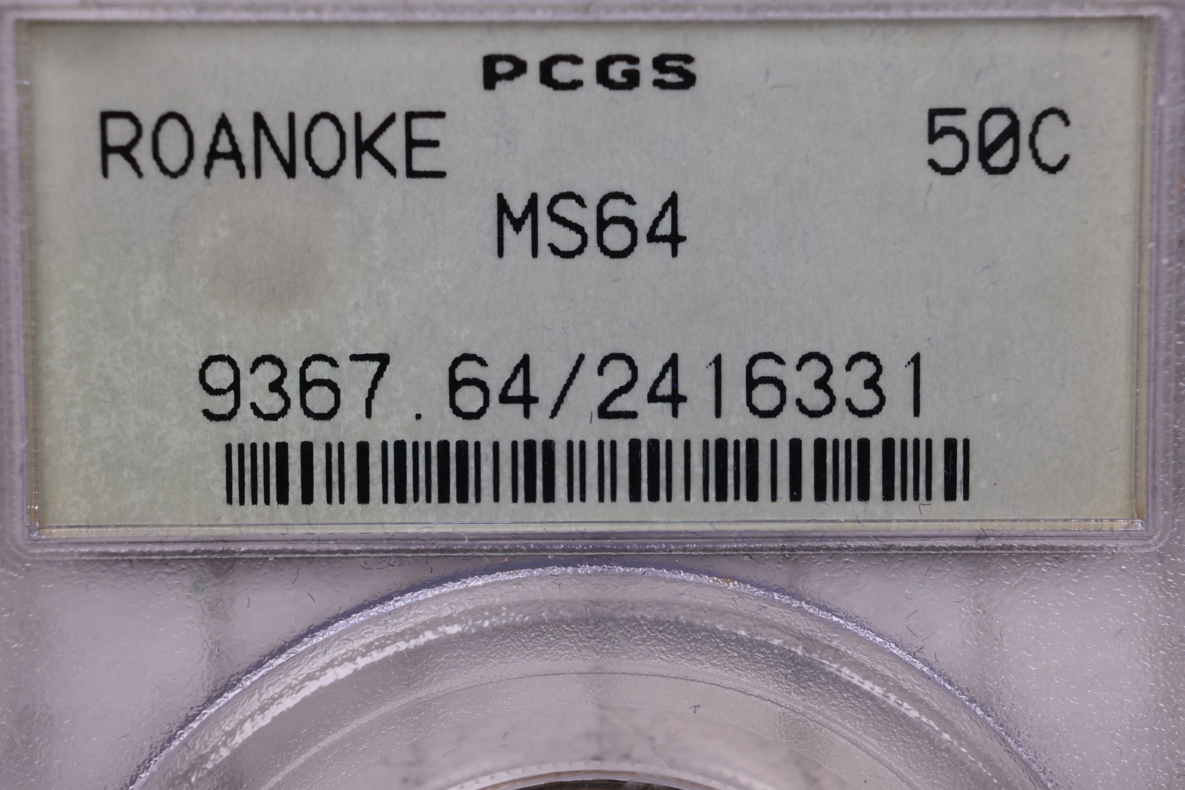1921 Roanoke Silver Half Dollar Commemorative., PCGS MS-64., #520