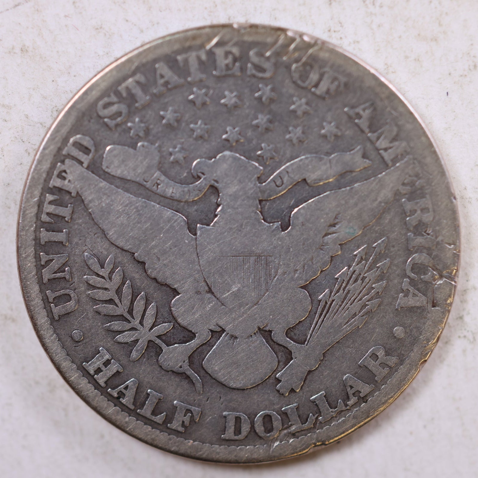 1915 Barber Silver Half Dollar, Good Circulated Coin, Store #HR0831