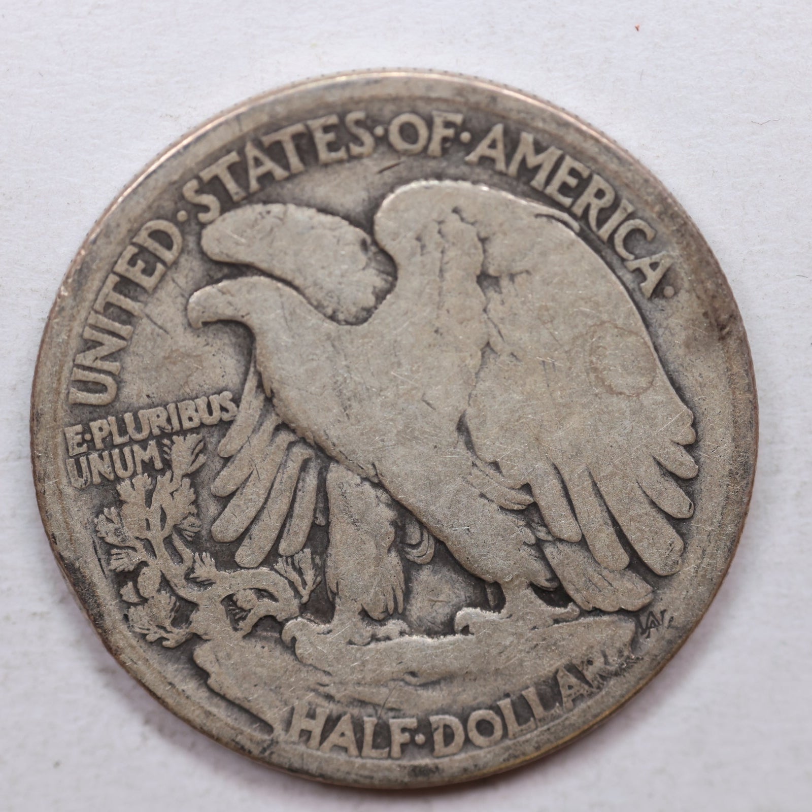 1916 Walking Liberty Silver Half Dollar. Good Circulated Coin. Store Sale #HR0922.