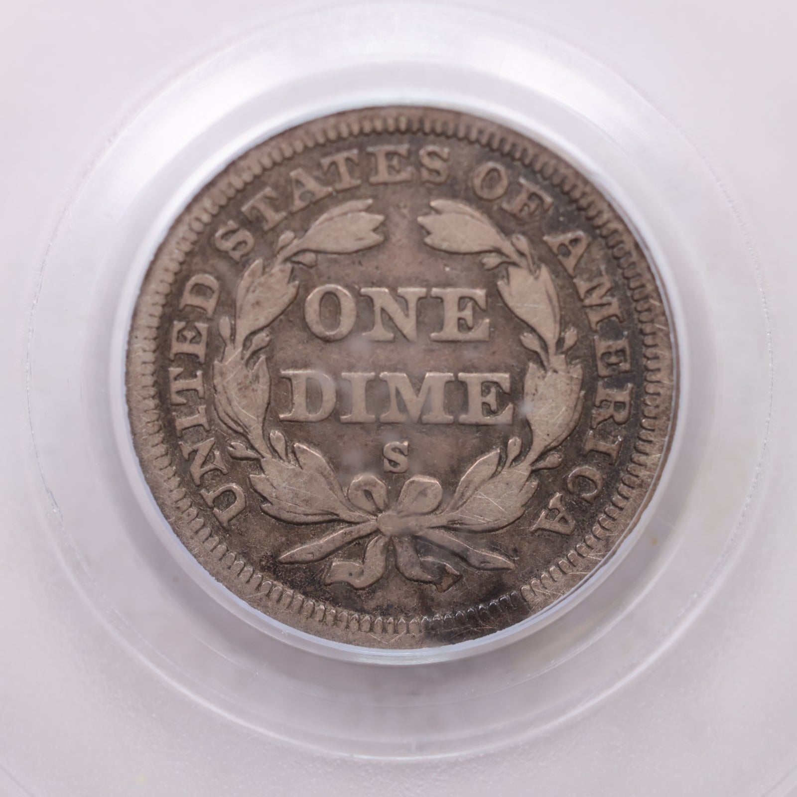 1858-S Seated Liberty Silver Dime, PCGS VF-20, Store Sale #GDE025.